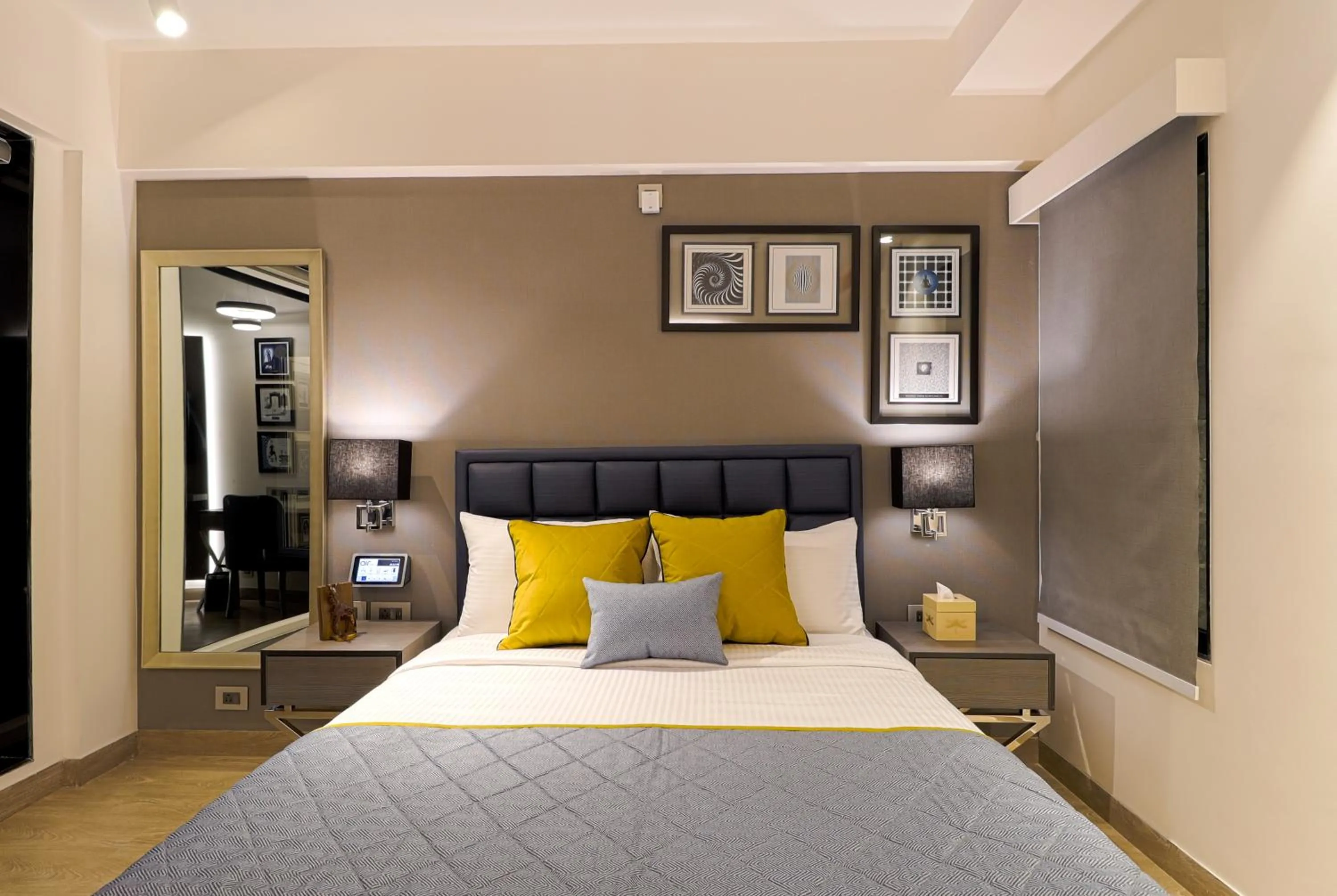 Bedroom, Bed in AIR by Ahuja Residences