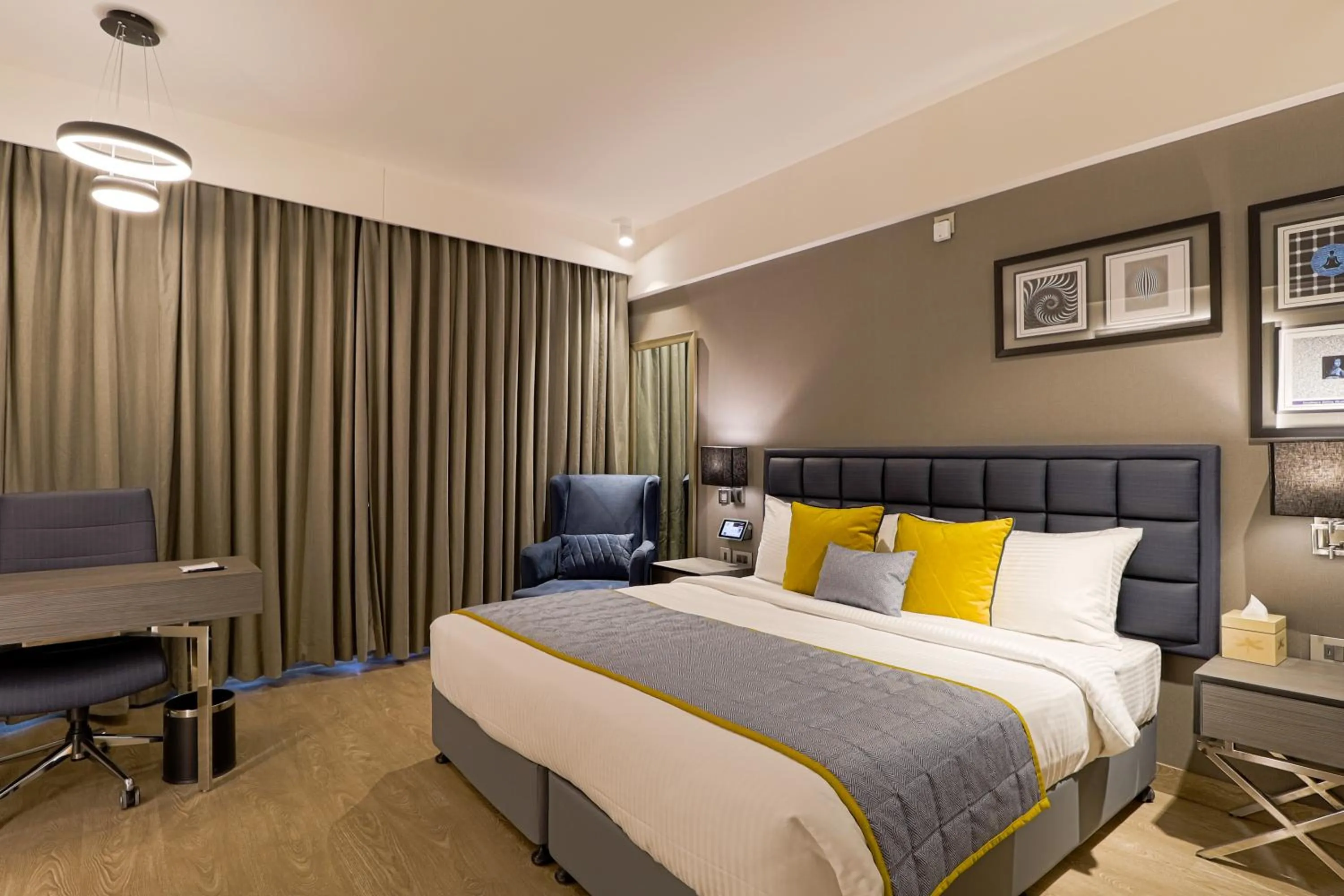 Bedroom, Bed in AIR by Ahuja Residences