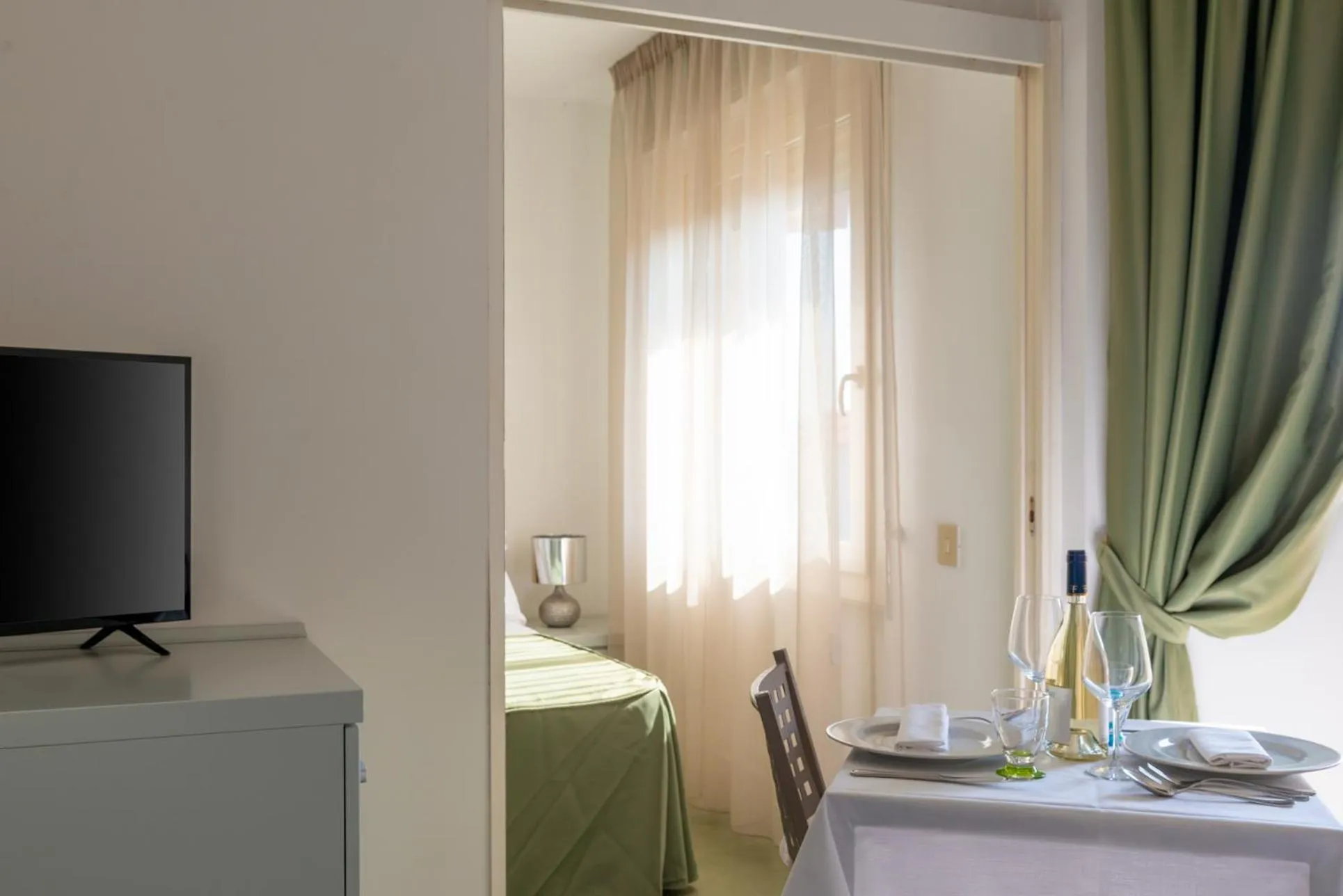 Dining area in Residence Marina di Cecina