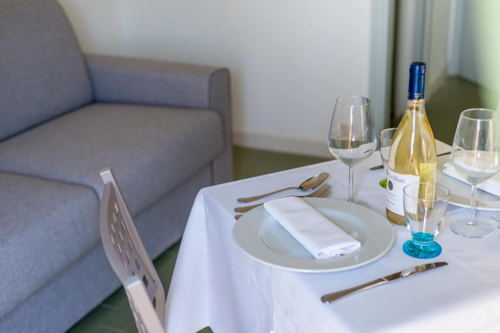 Seating area in Residence Marina di Cecina