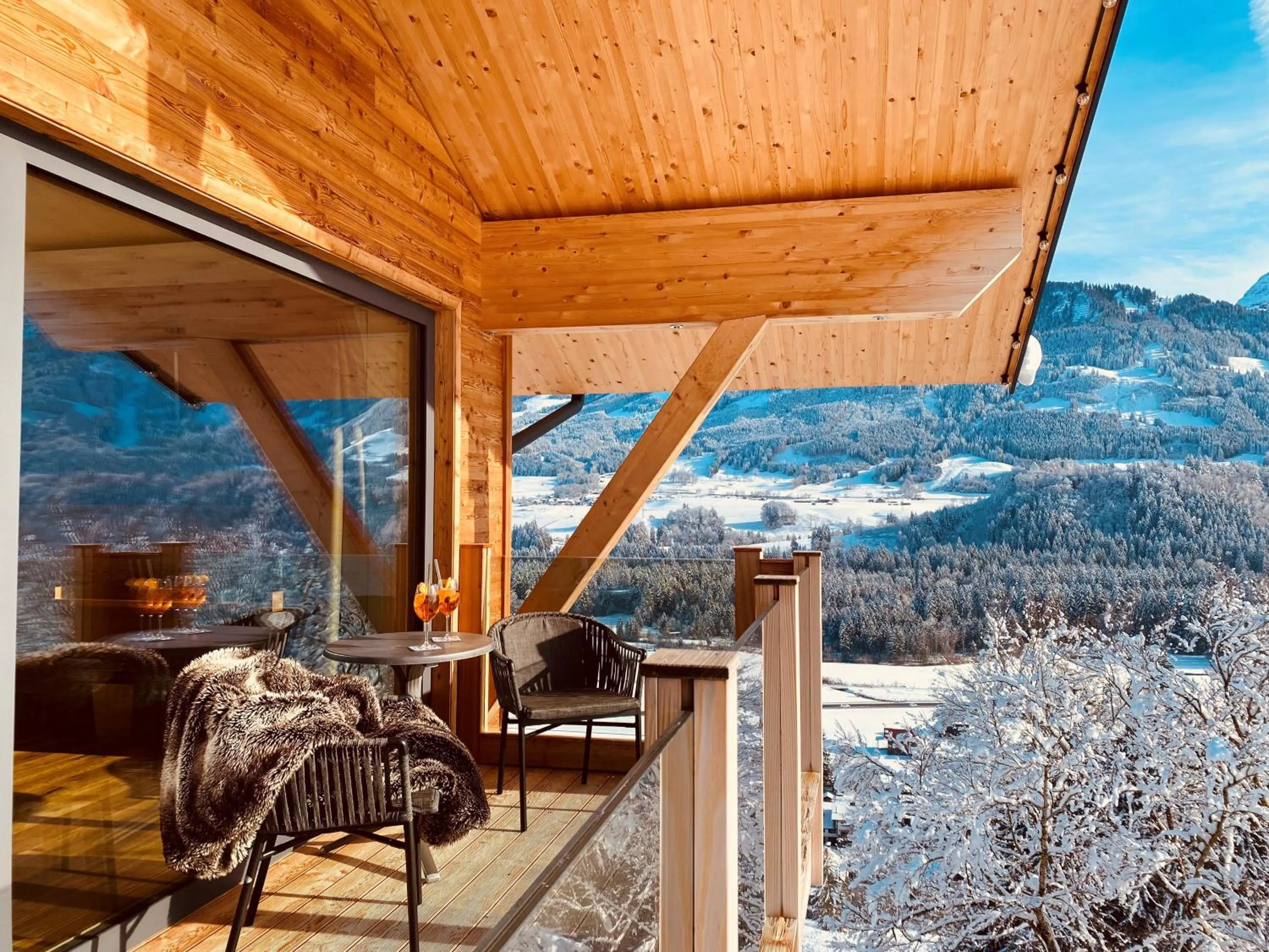 Balcony/Terrace in Hotel Bergflair