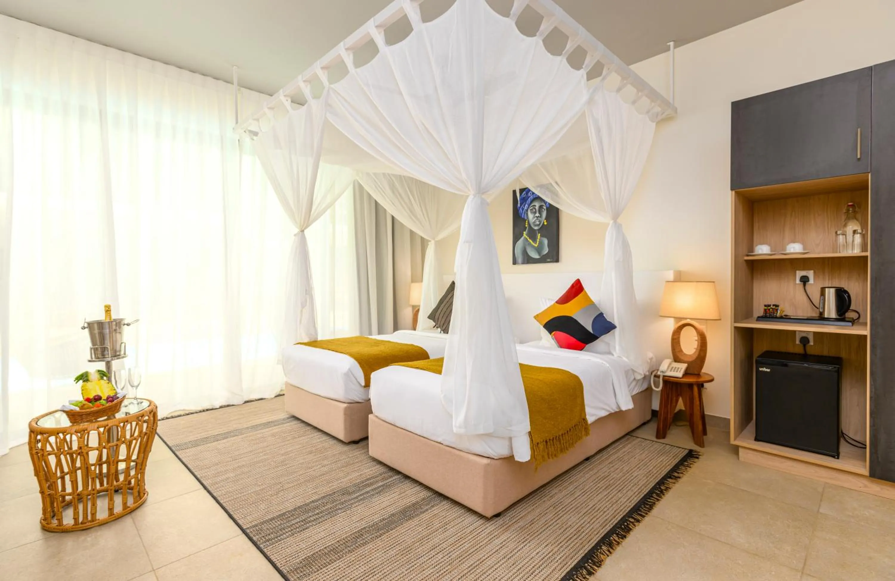 Photo of the whole room, Bed in TOA Hotel & Spa Zanzibar