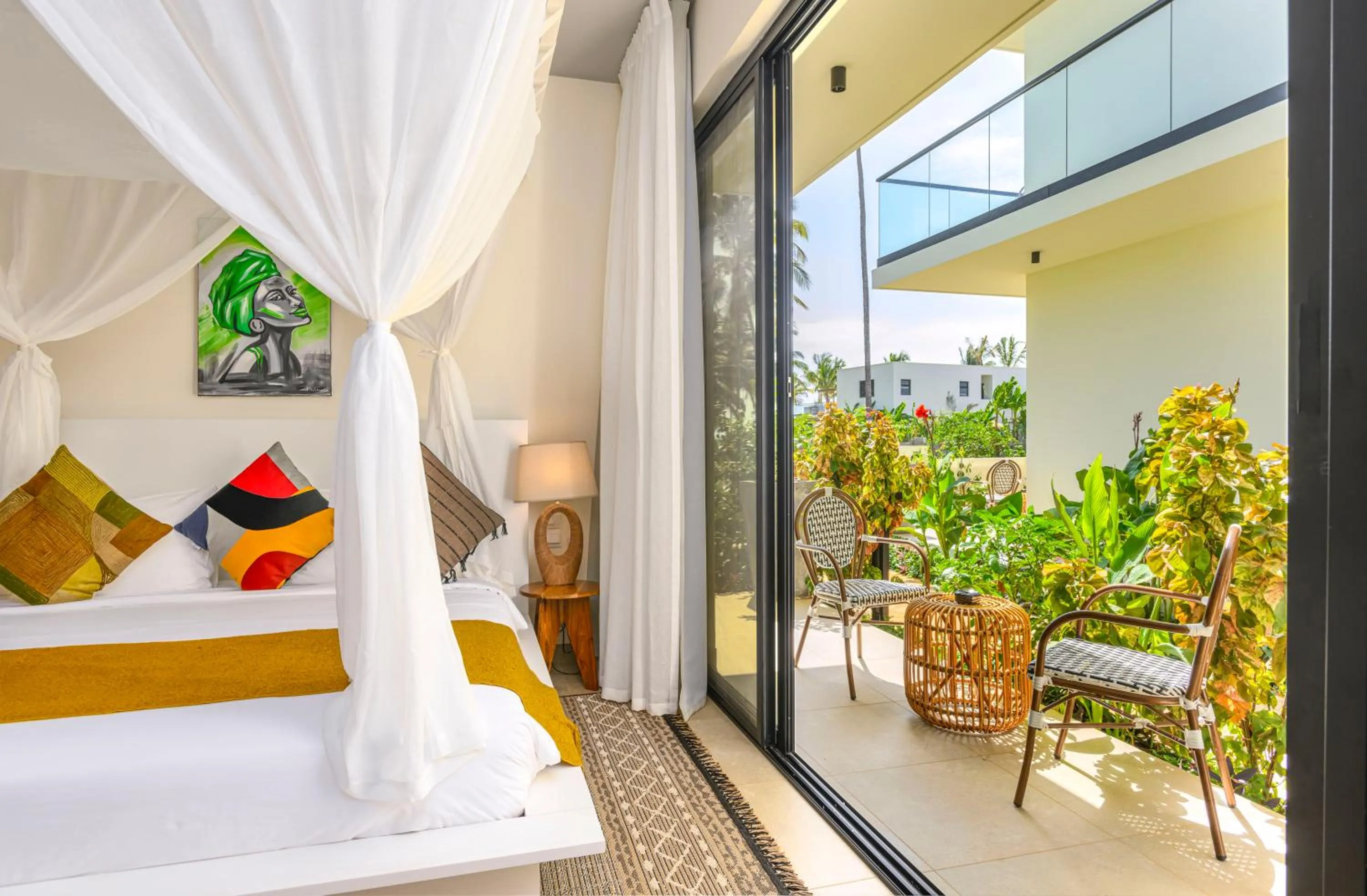 Balcony/Terrace, Bed in TOA Hotel & Spa Zanzibar