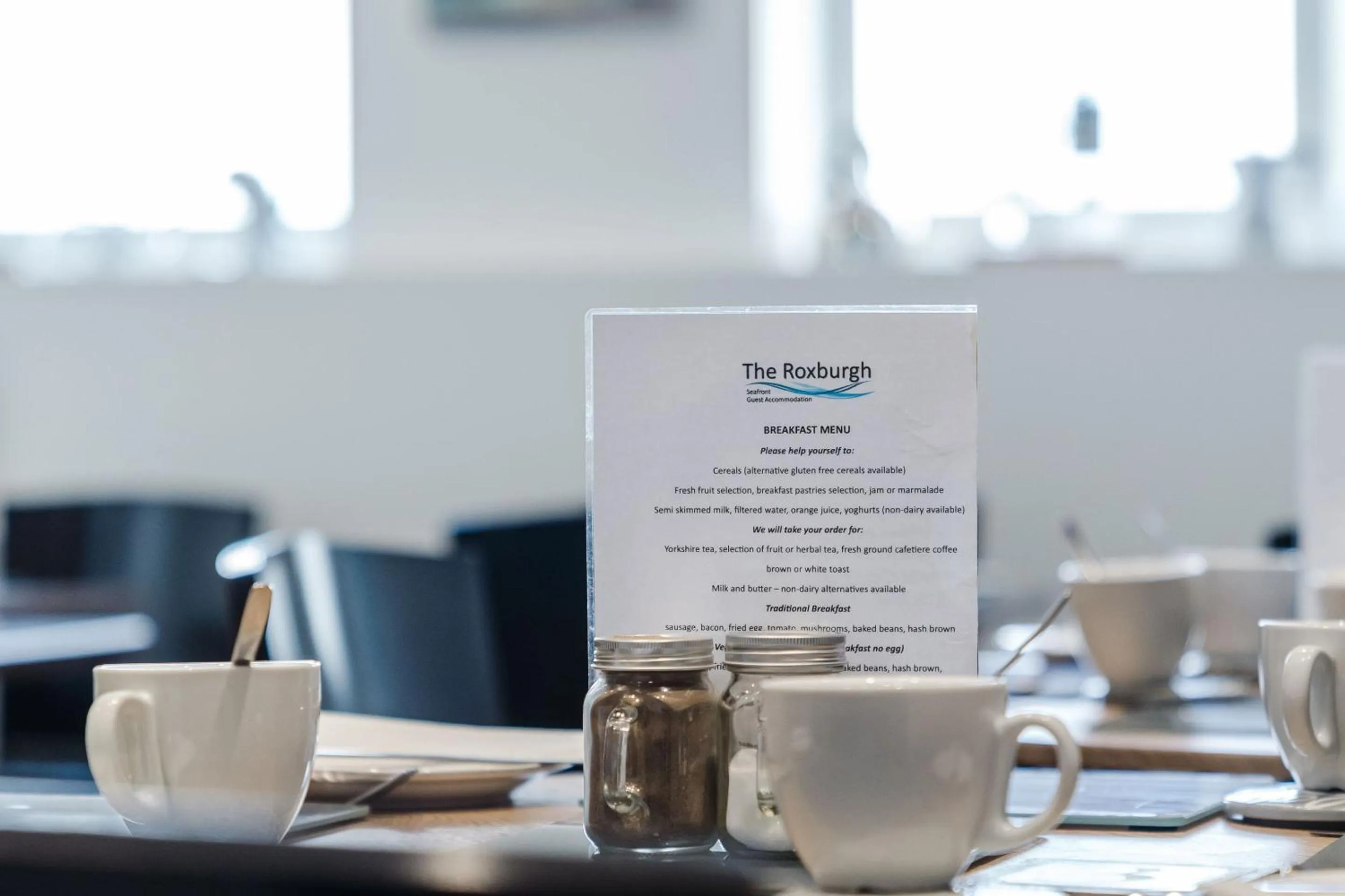 Dining area in The Roxburgh Guest Accommodation