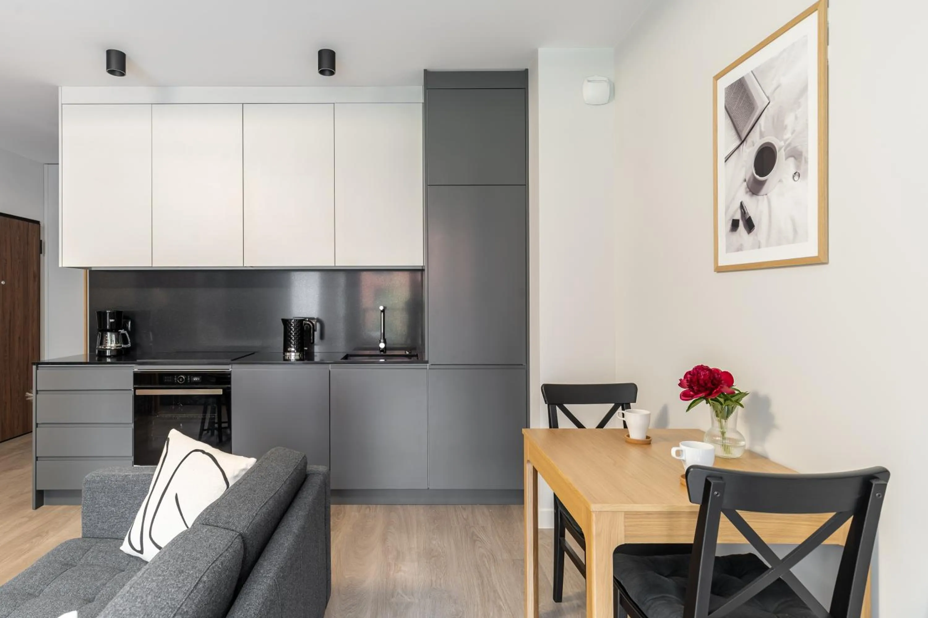 Kitchen or kitchenette in Gdańsk Old Town Apartments & Studios by Lion Apartments