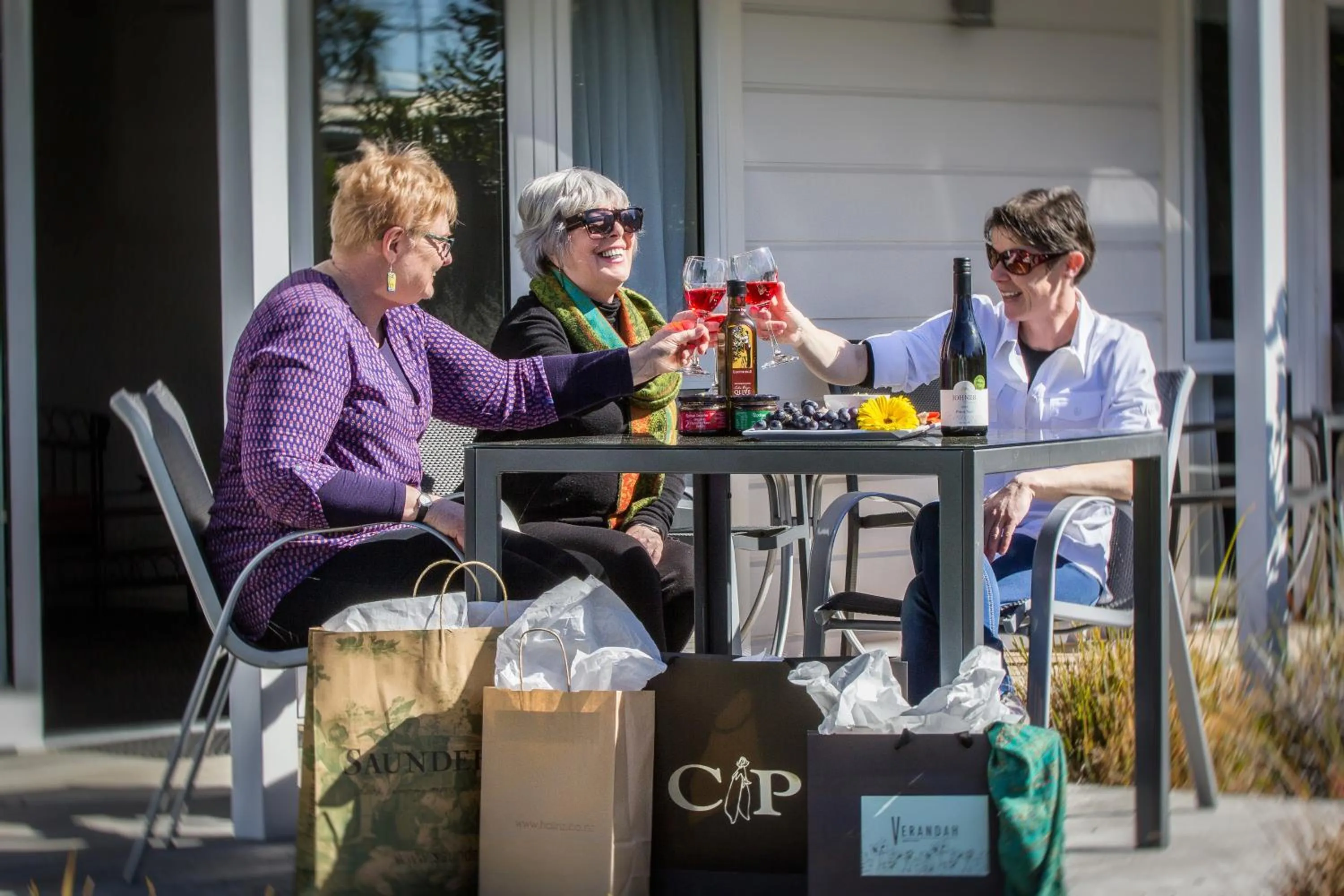 group of guests in Greyfriars Motel