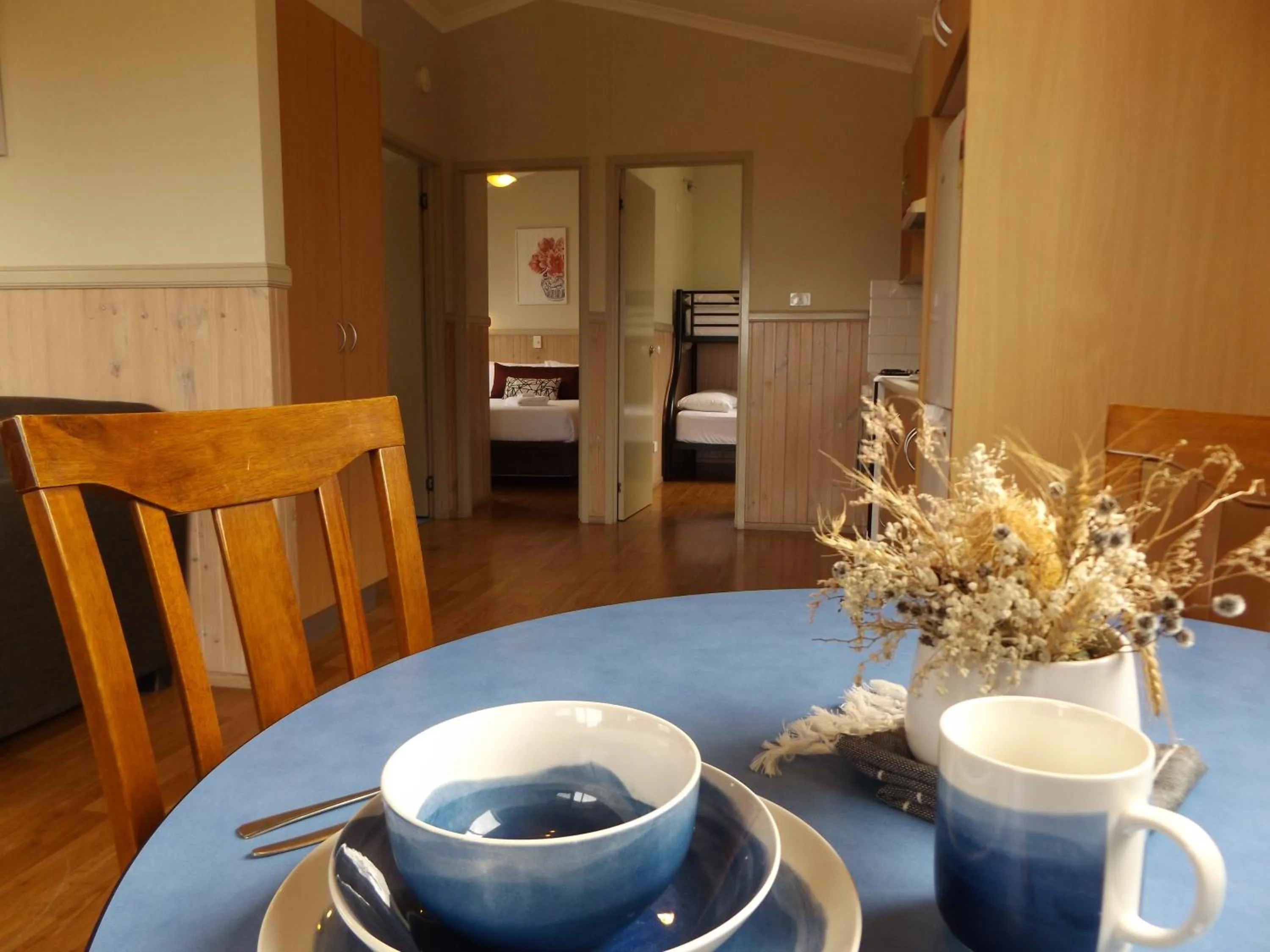 Dining area in Birubi Beach Holiday Park