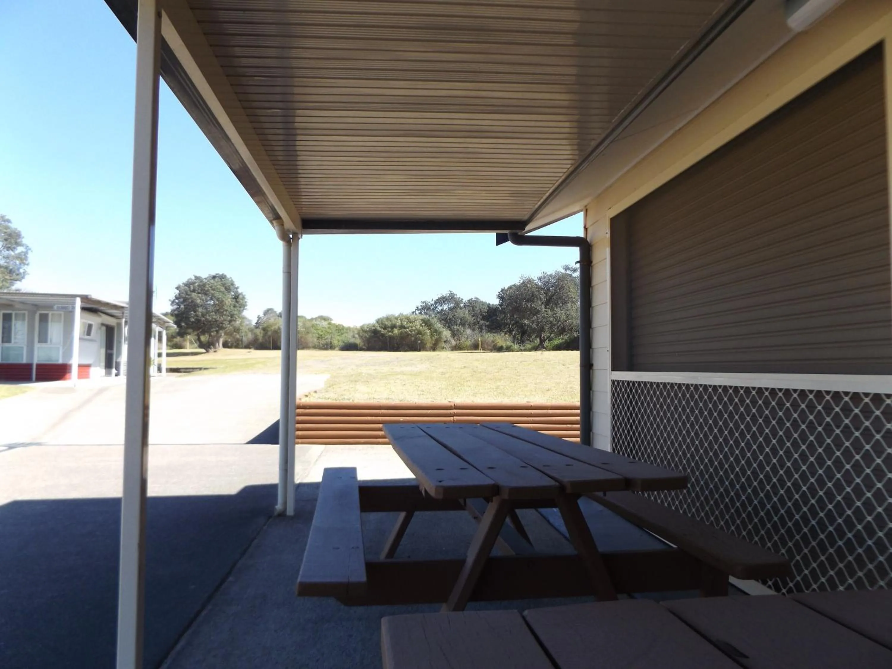 Communal kitchen in Birubi Beach Holiday Park
