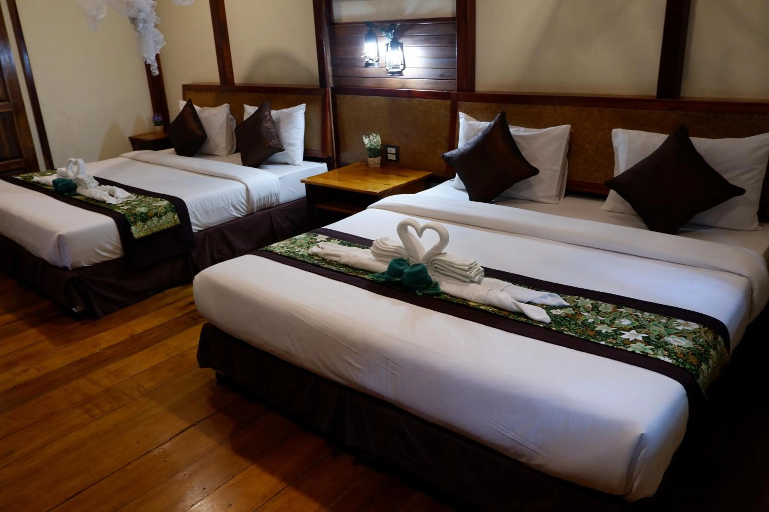 Bed in Khao Sok Nature Resort