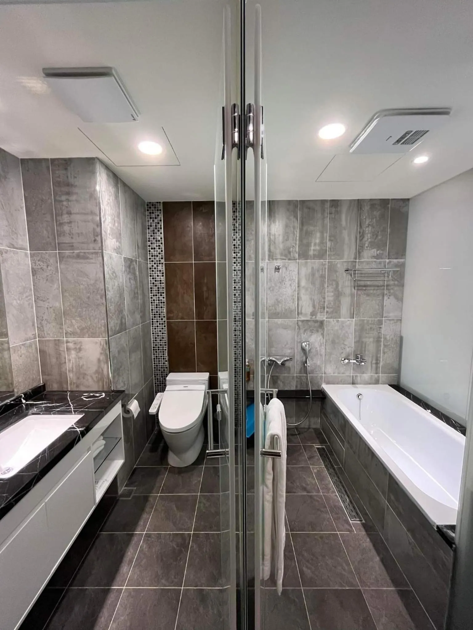 Bathroom in Bentley Hotel