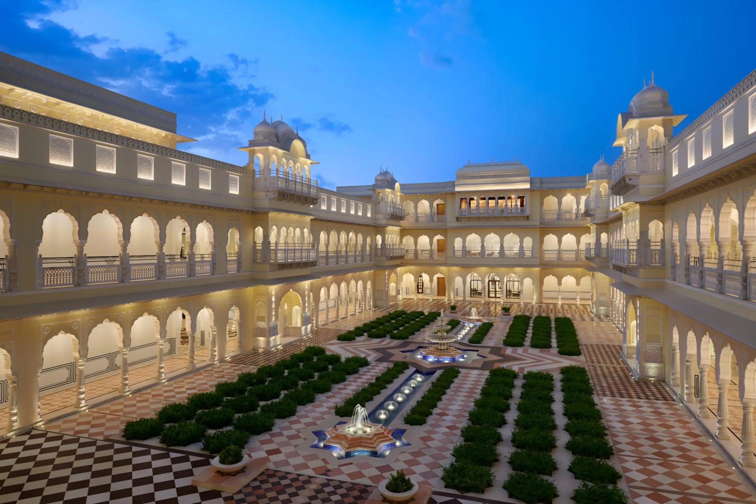 Inner courtyard view in Hyatt Regency Jaipur Mansarovar