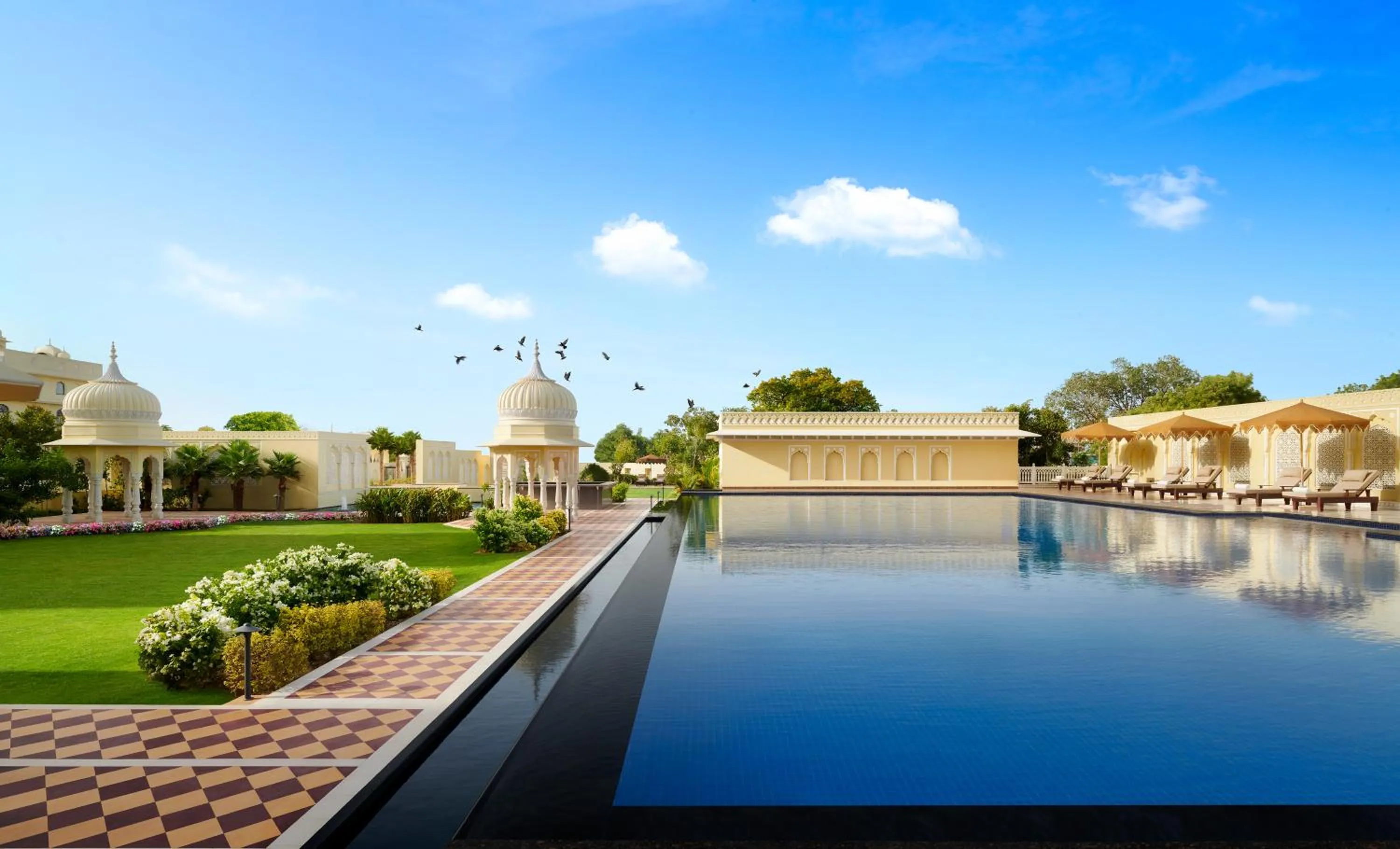 Pool view in Hyatt Regency Jaipur Mansarovar