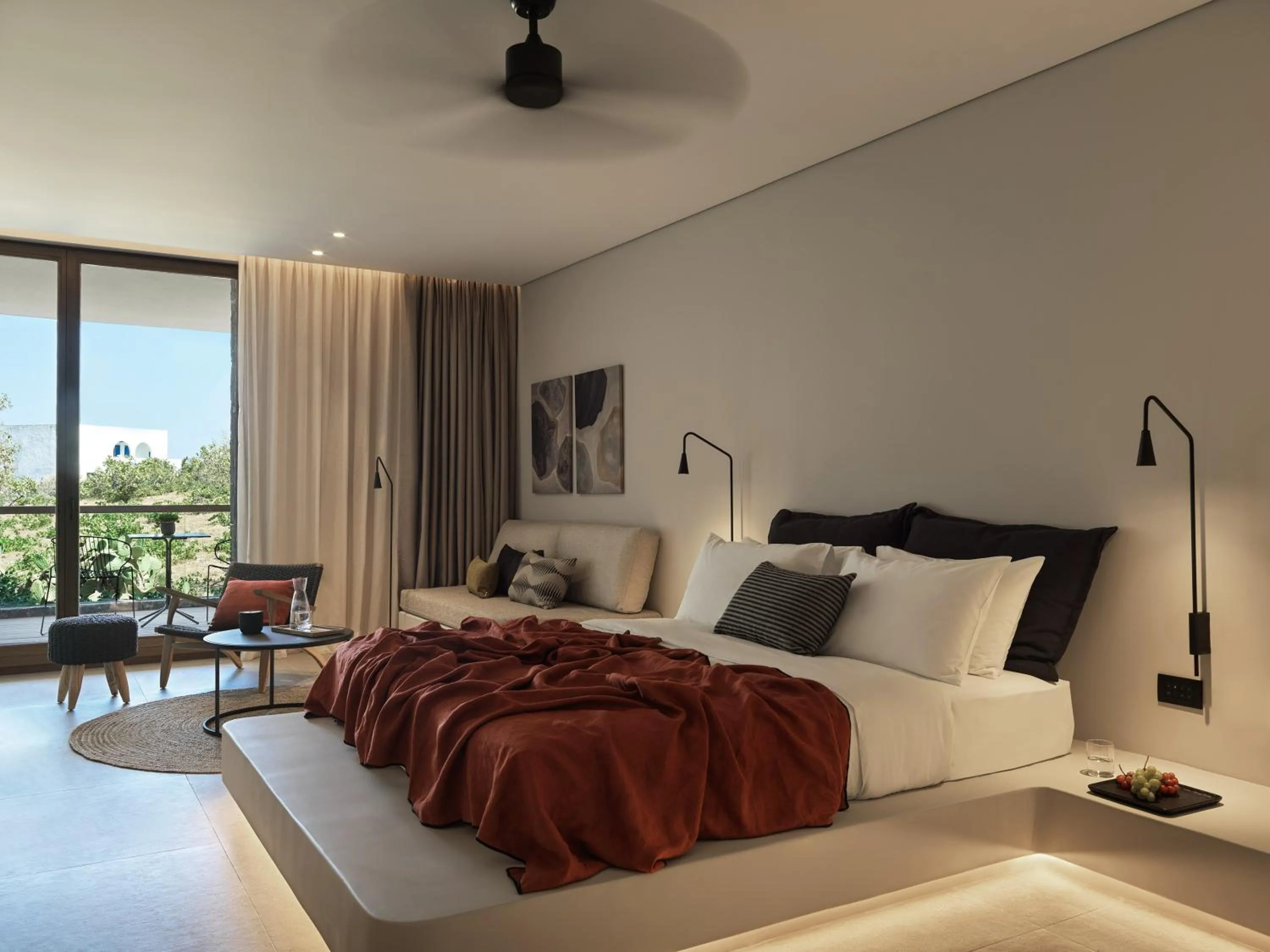 Photo of the whole room, Bed in Magma Resort Santorini, In The Unbound Collection By Hyatt