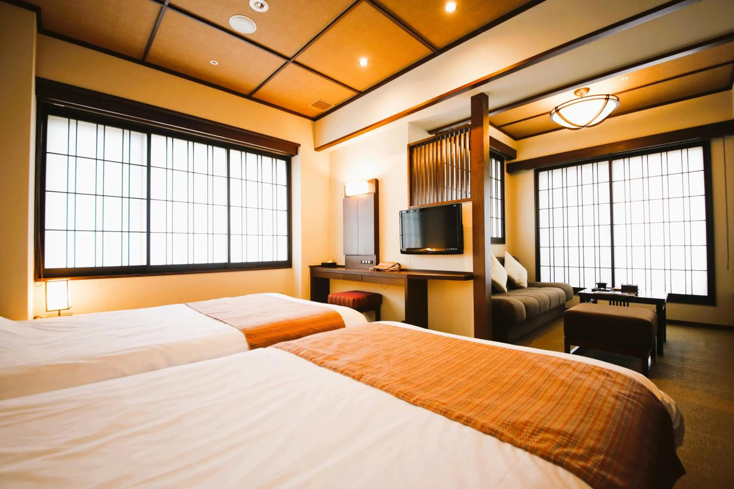 Photo of the whole room, Bed in Kadensho, Arashiyama Onsen, Kyoto - Kyoritsu Resort