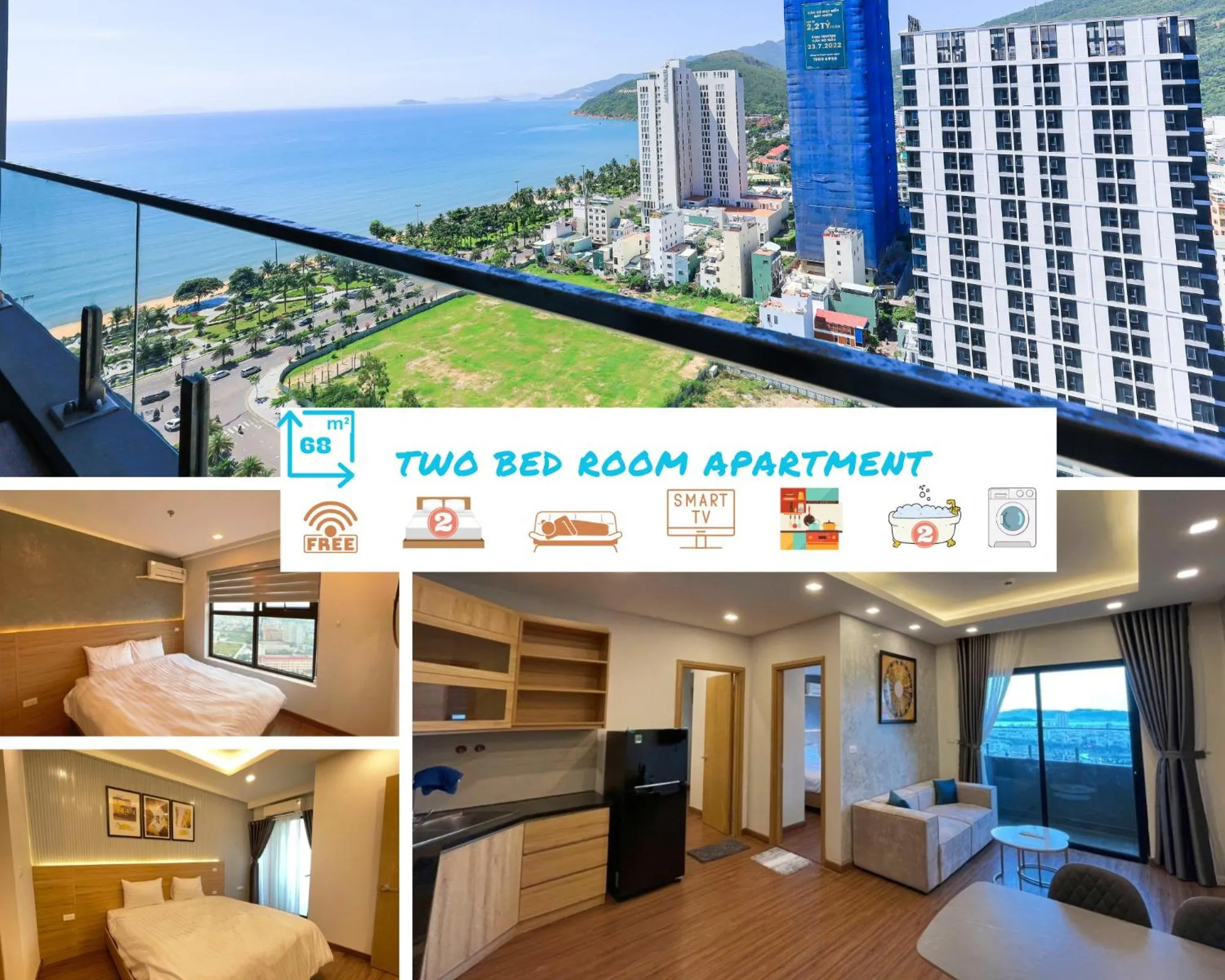 Kitchen or kitchenette in FLC Sea Tower Quy Nhon -Tran Apartment