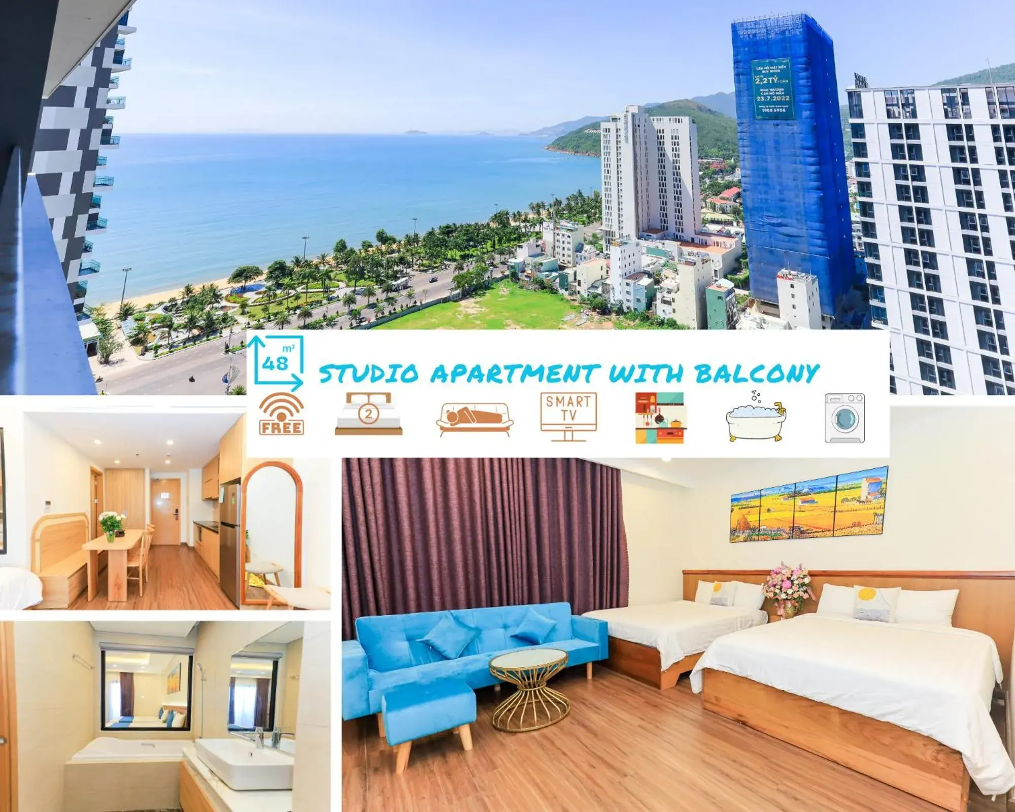 Studio with Balcony in FLC Sea Tower Quy Nhon -Tran Apartment Studio with Balcony in FLC Sea Tower Quy Nhon -Tran Apartment