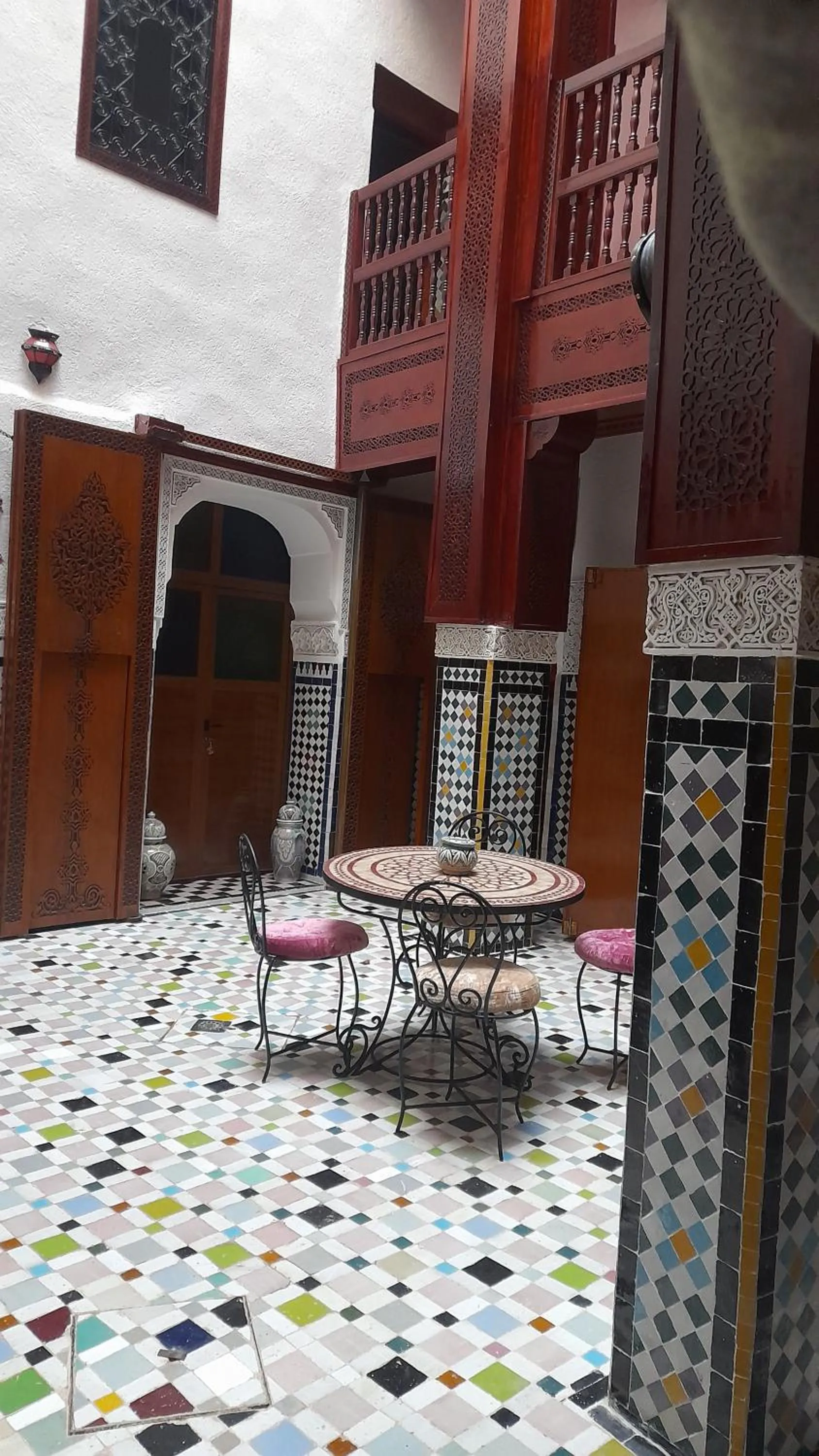 Seating area in Riad amal