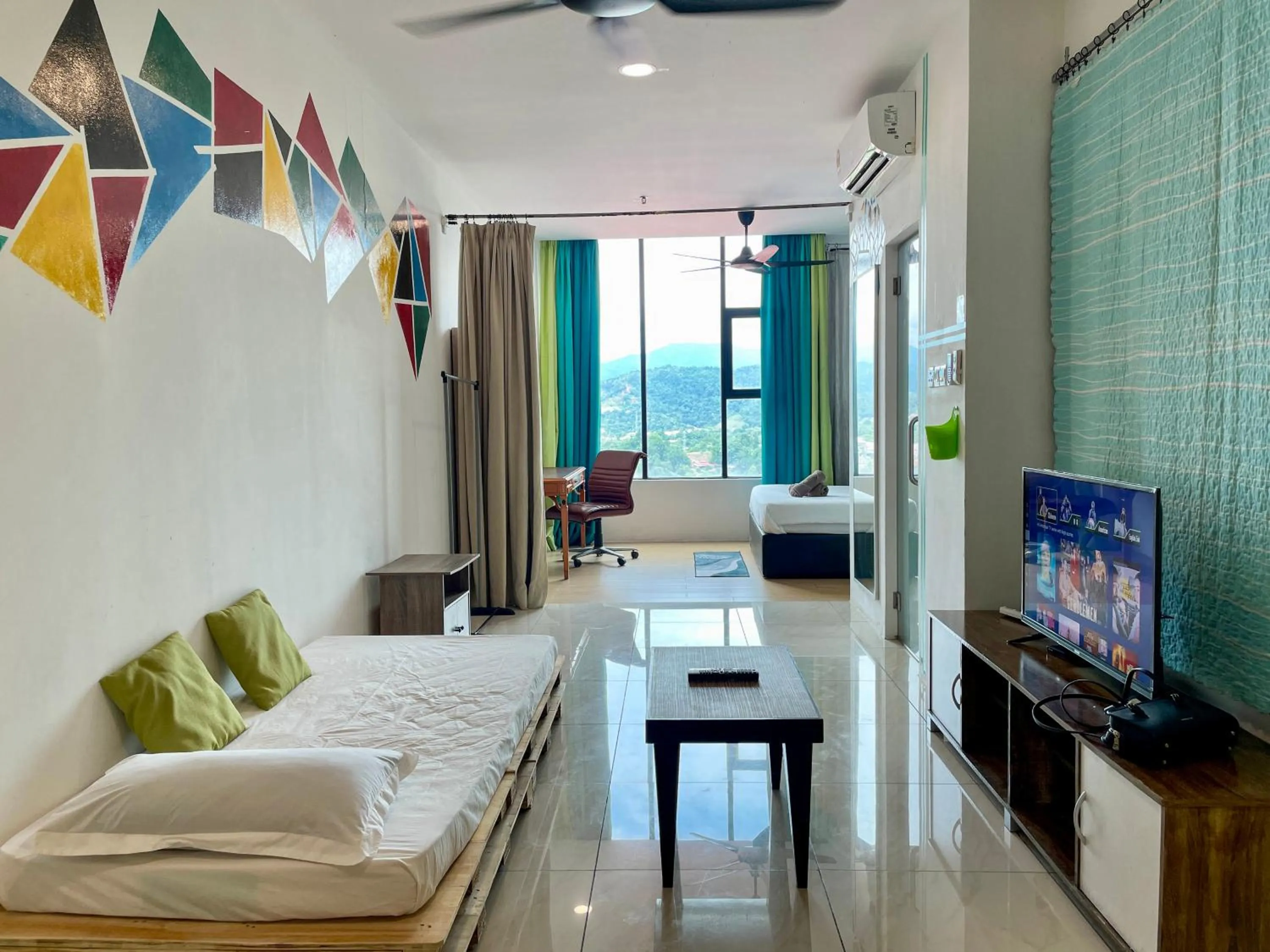 Bed in Hush Inn at ITCC Manhattan Suites