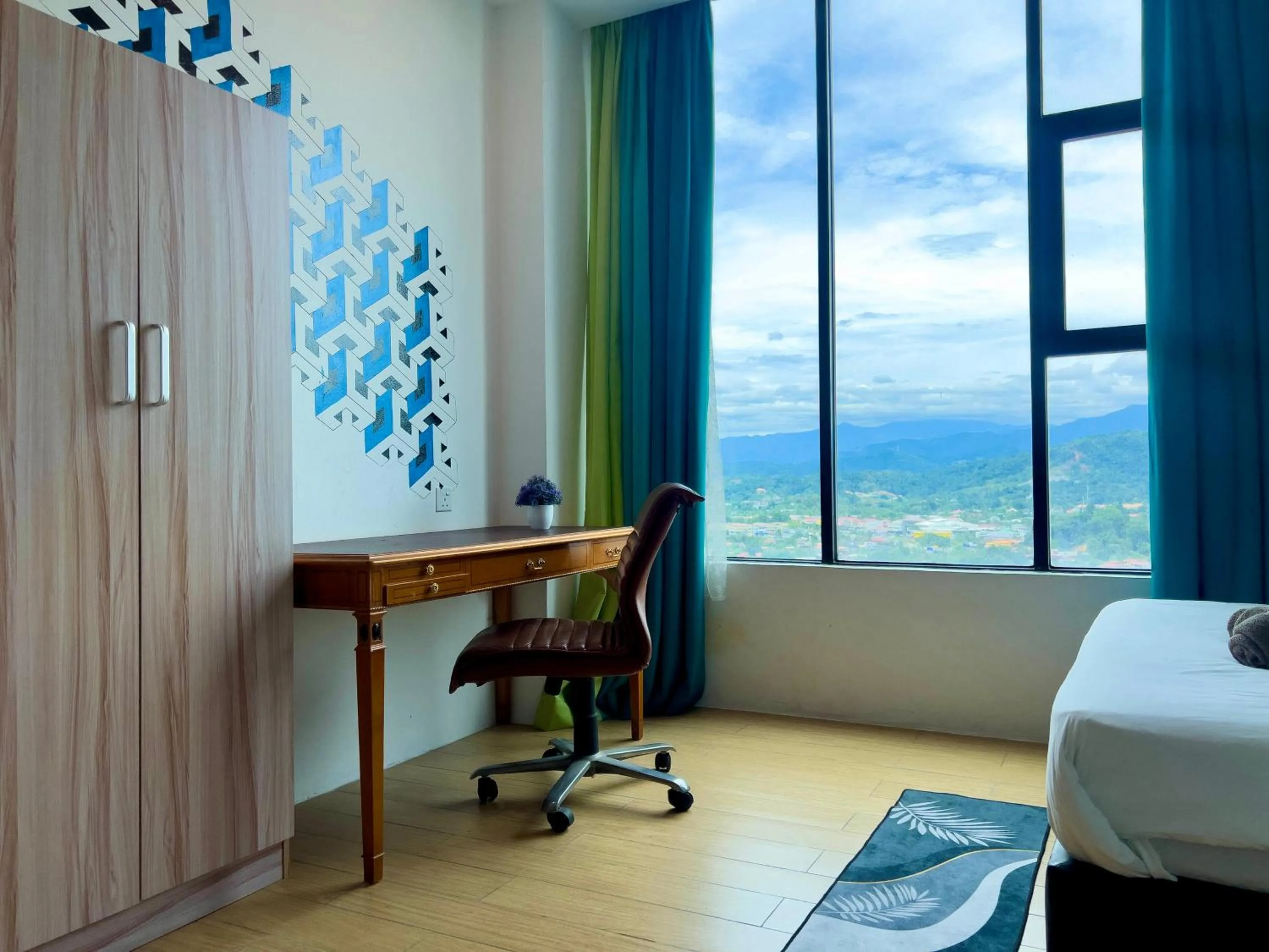 Bed in Hush Inn at ITCC Manhattan Suites