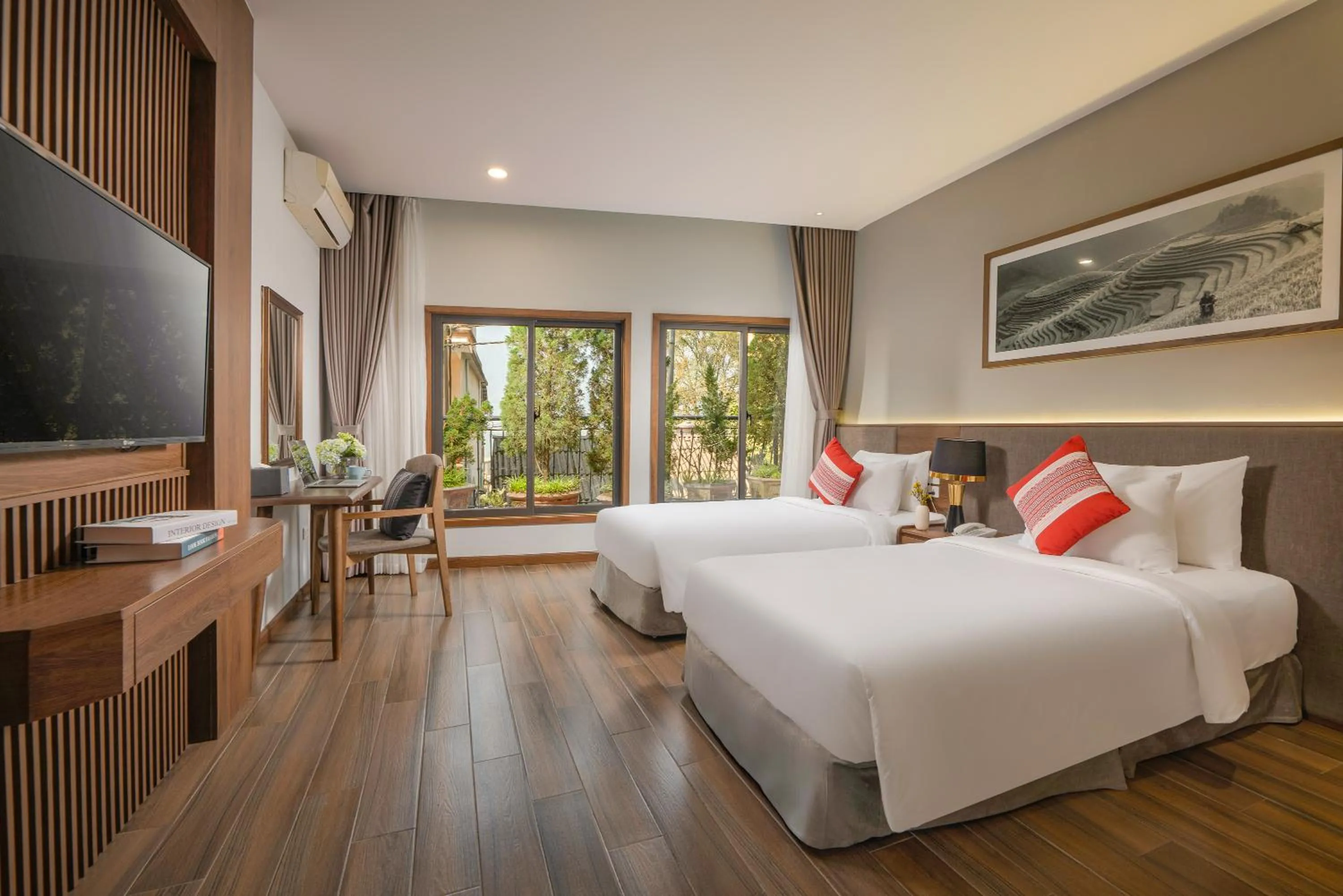 Garden, Bed in DeLaSol Sapa - Central Boutique Hotel