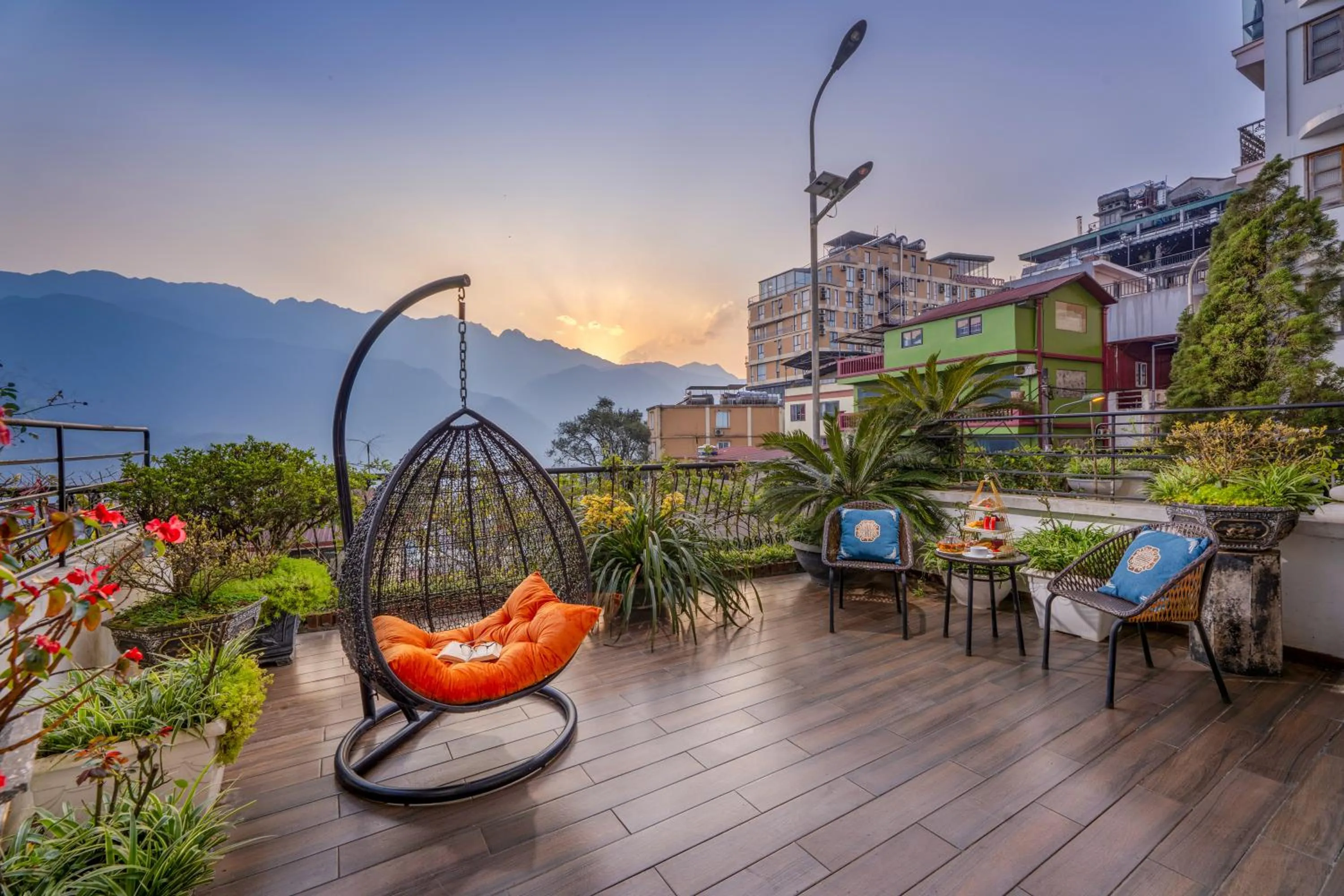Balcony/Terrace in DeLaSol Sapa - Central Boutique Hotel