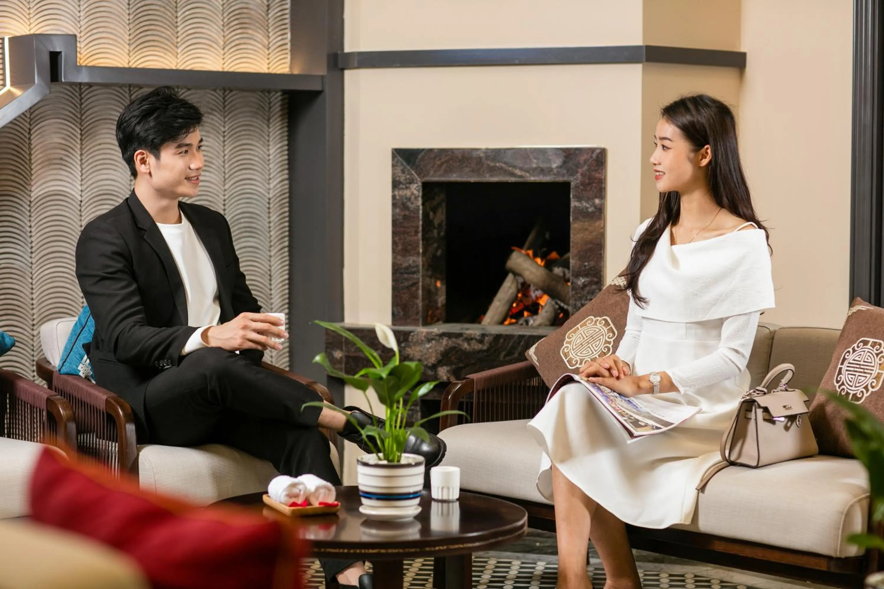 Lobby or reception in DeLaSol Sapa - Central Boutique Hotel