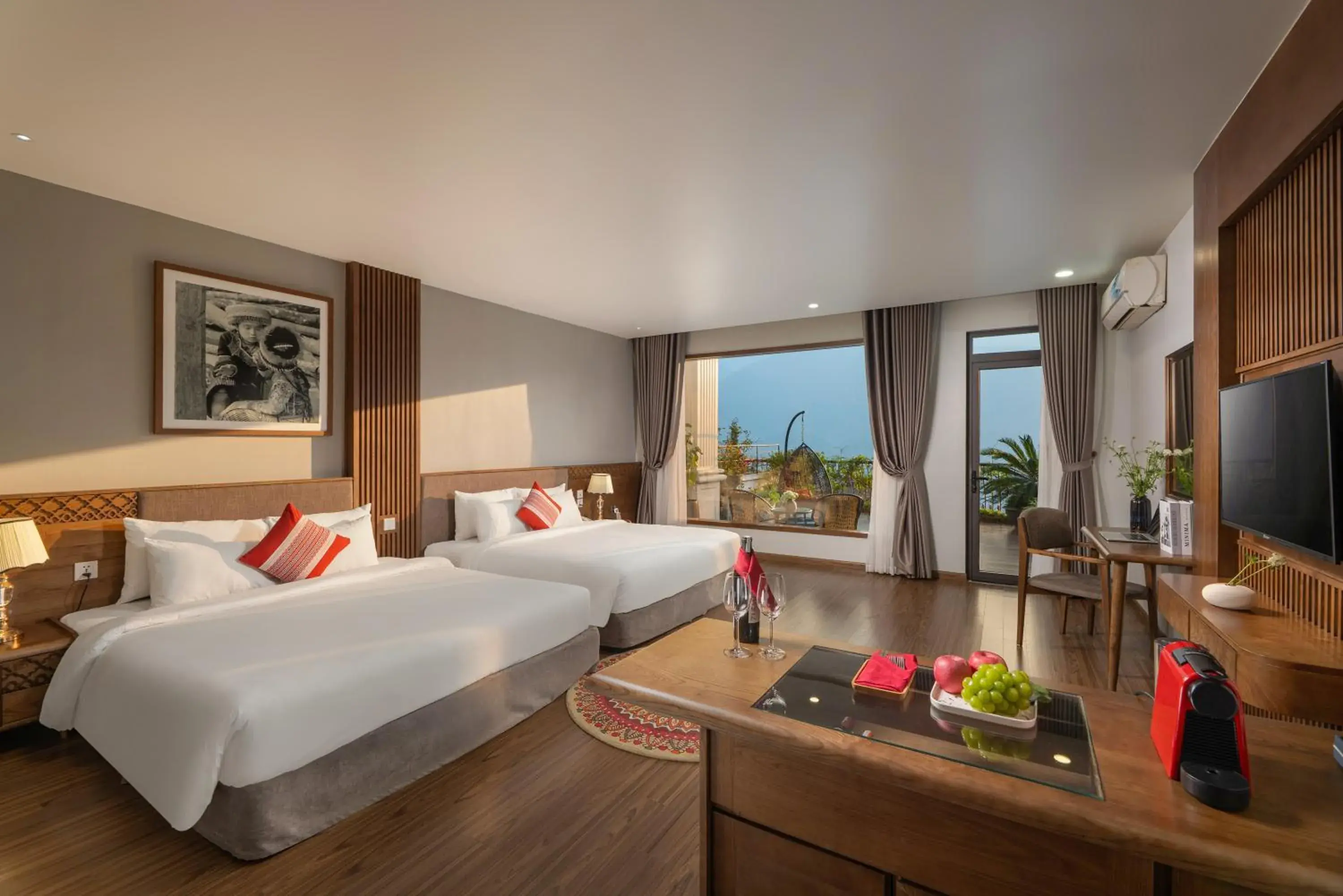 Family Room with Mountain View in DeLaSol Sapa Hotel Family Room with Mountain View in DeLaSol Sapa Hotel