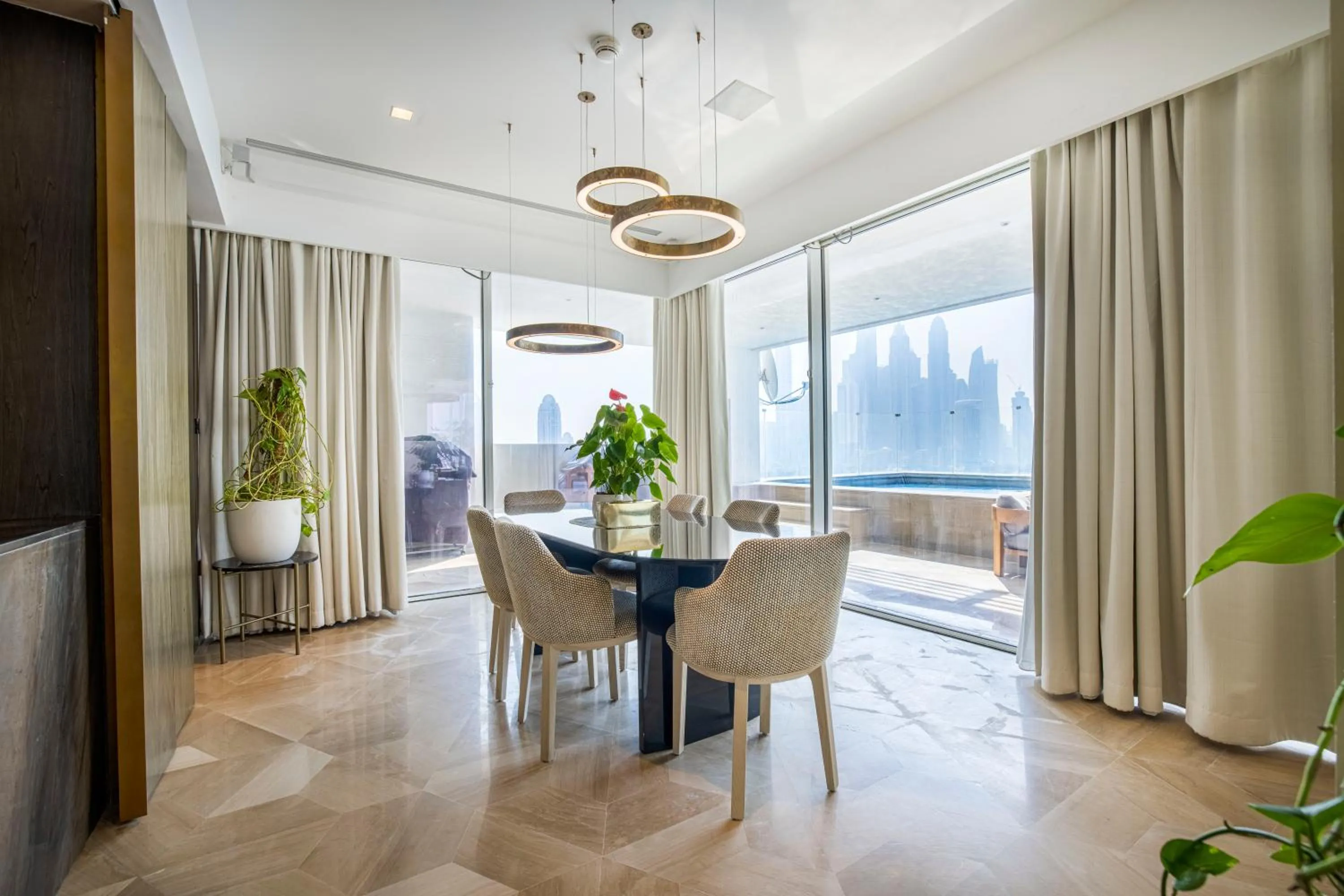 Living room in Five Palm Luxury Penthouse Full Marina View & Private Pool