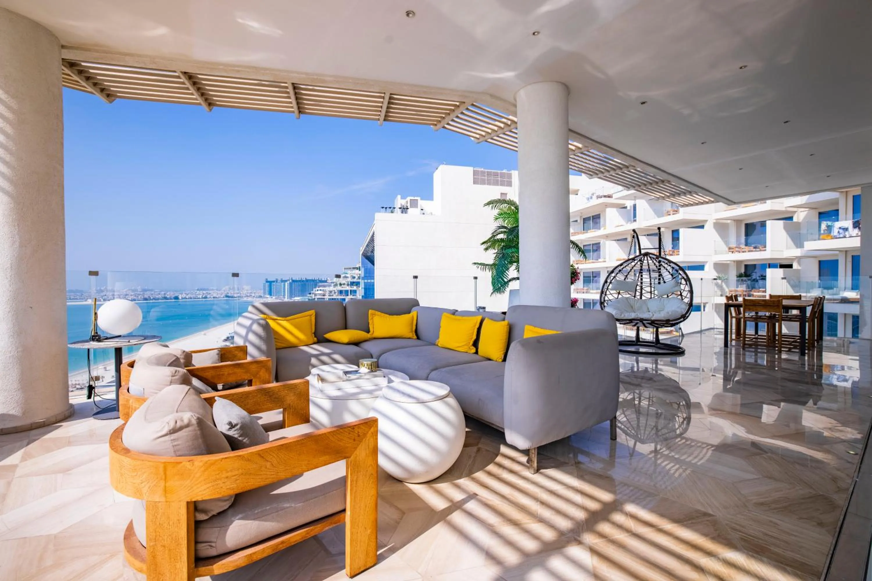 Seating area in Five Palm Luxury Penthouse Full Marina View & Private Pool