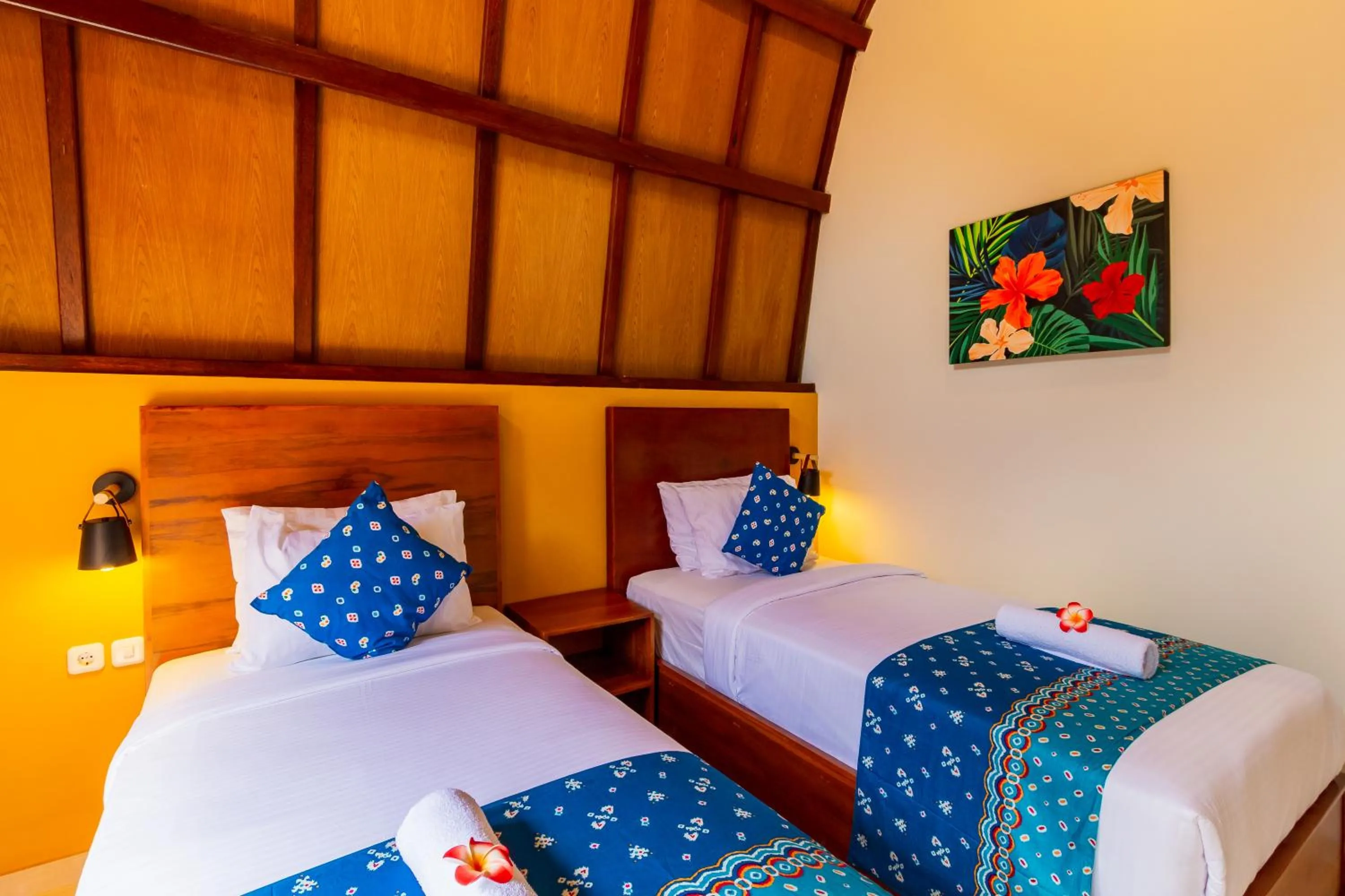 Bedroom, Bed in Omah Lumbung Yogyakarta