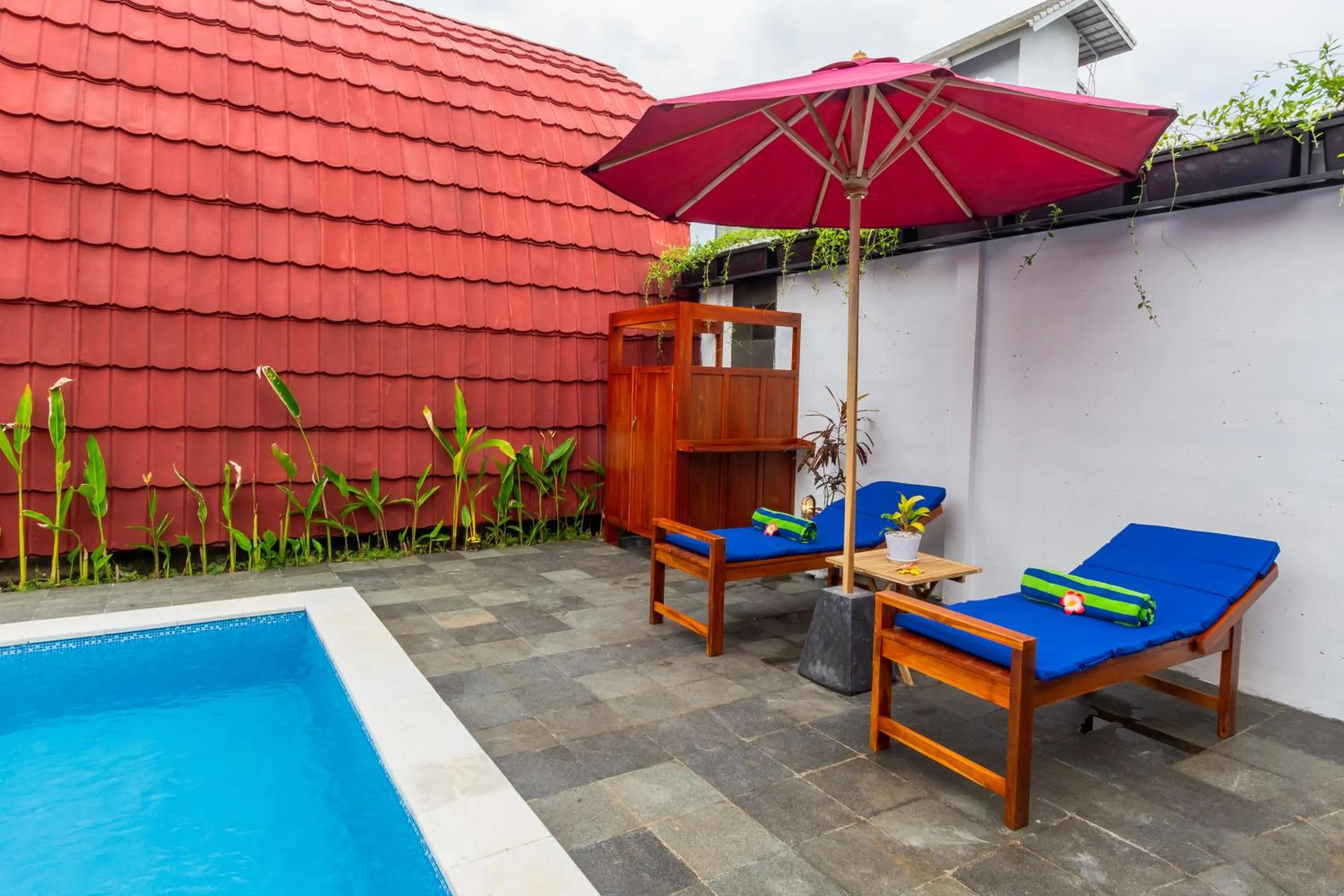 Swimming pool in Omah Lumbung Yogyakarta