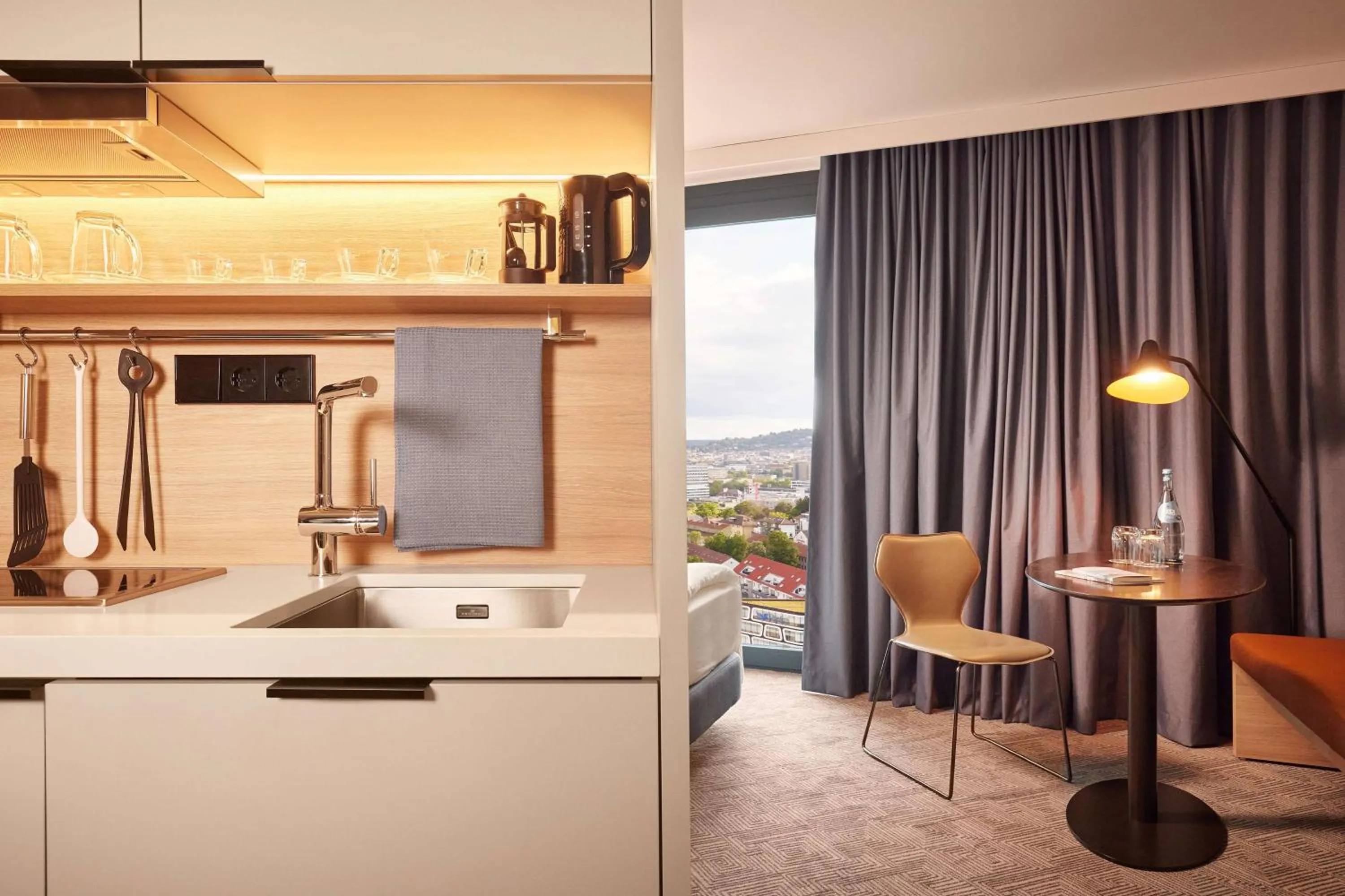 Bedroom in Adina Apartment Hotel Stuttgart