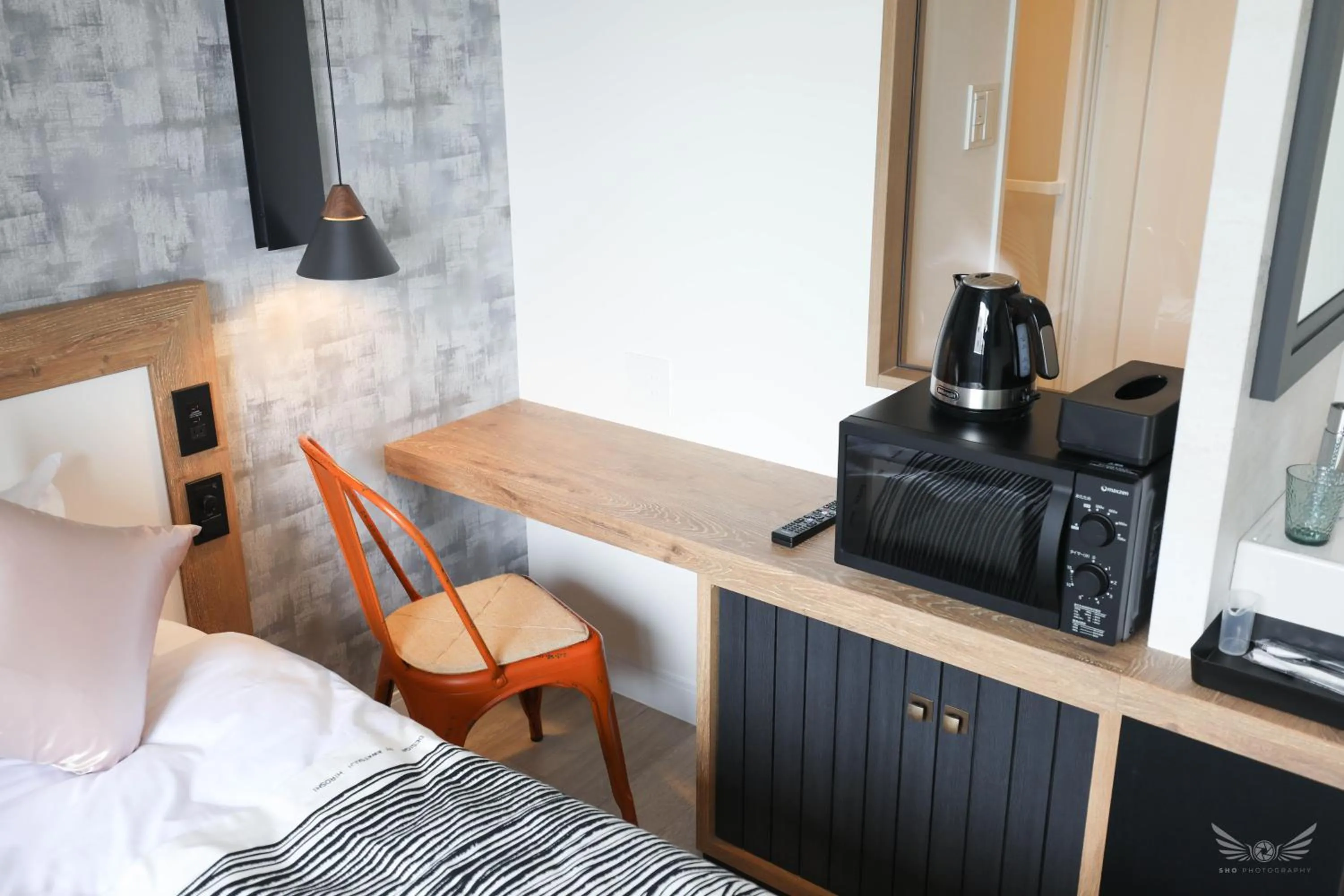 Bed in FFFFFF Hotel エフホテル