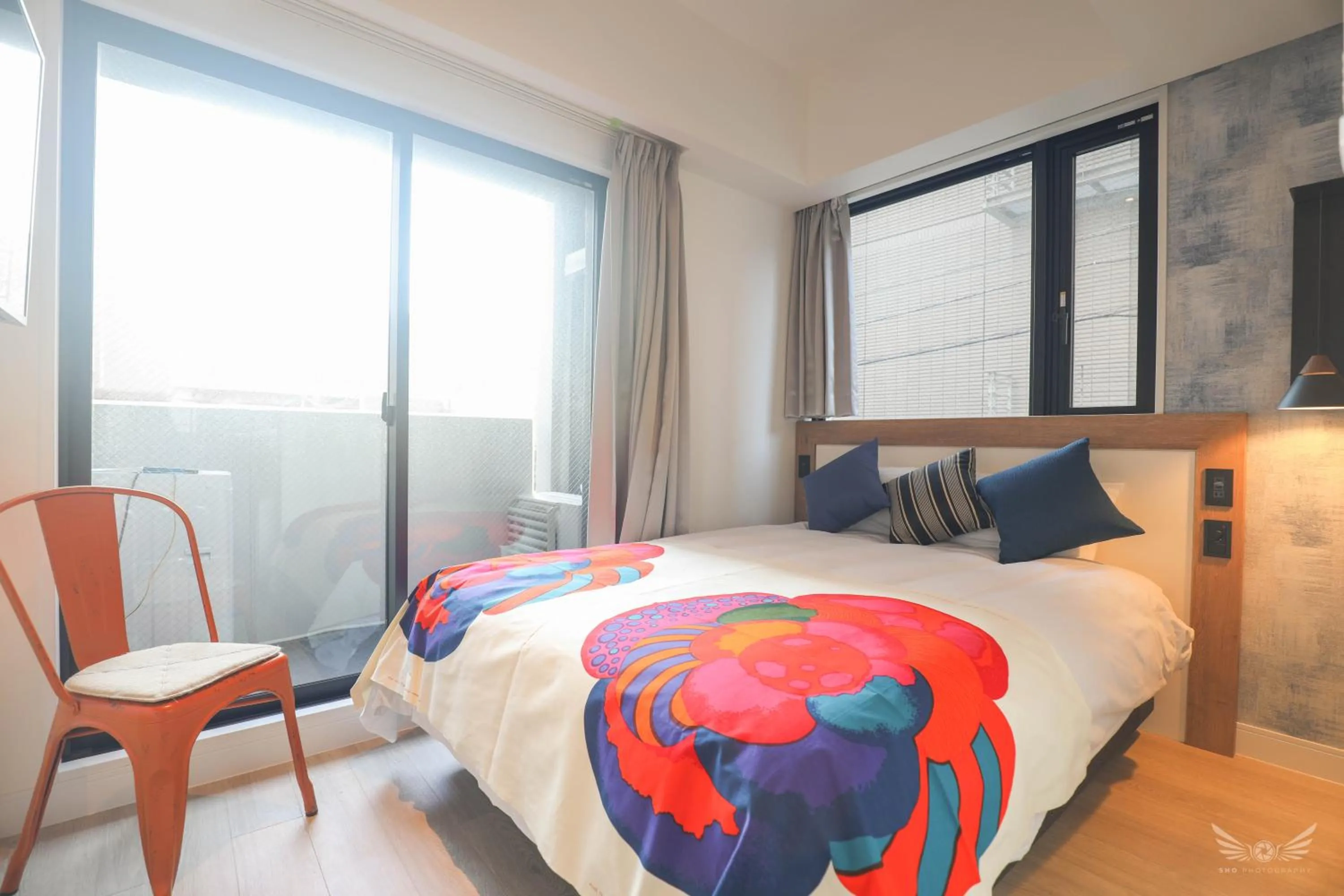 Bed in FFFFFF Hotel エフホテル