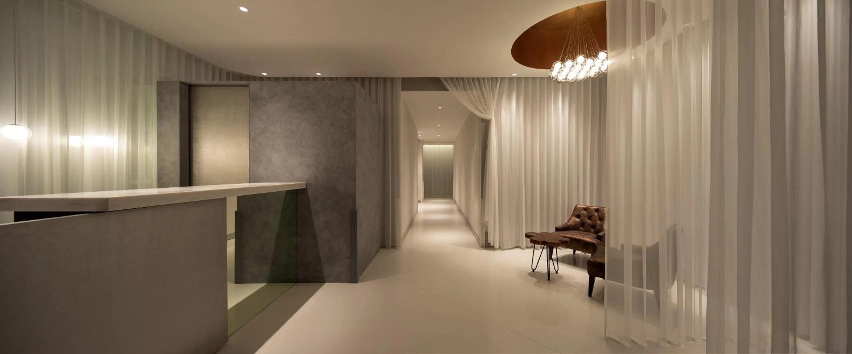 Seating area in FFFFFF Hotel エフホテル