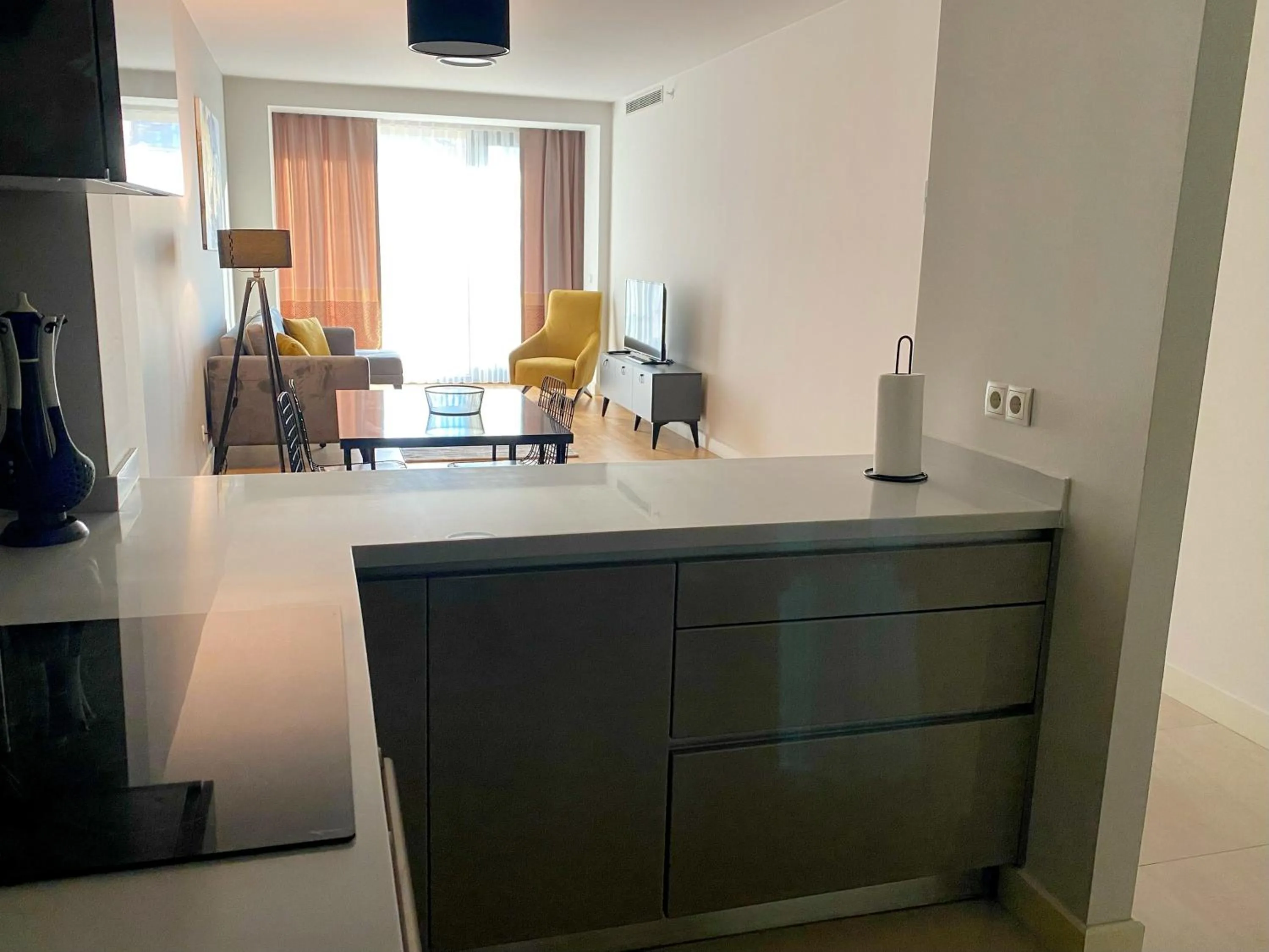 kitchen in The Y Istanbul Suites