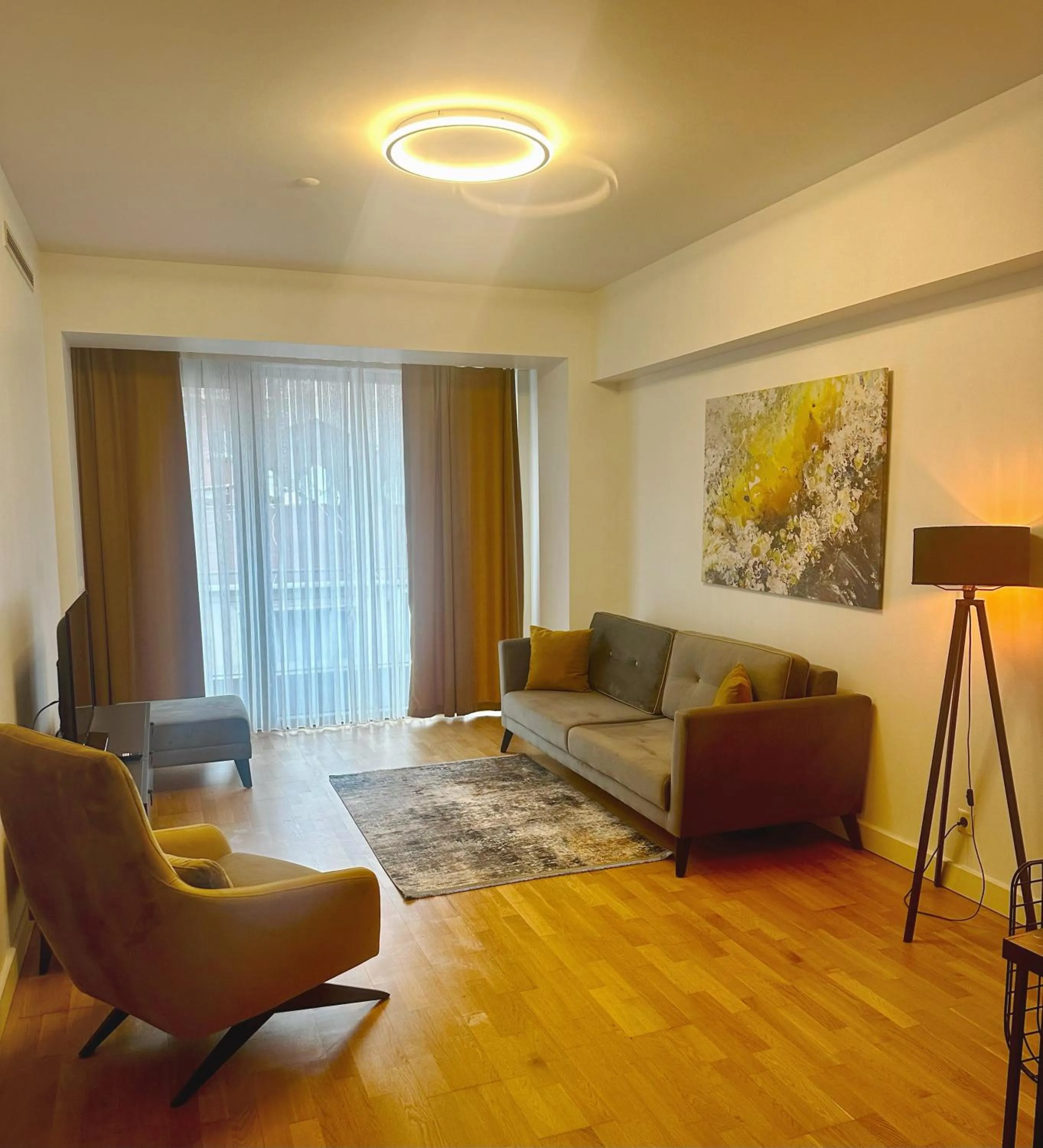 Living room in The Y Istanbul Suites