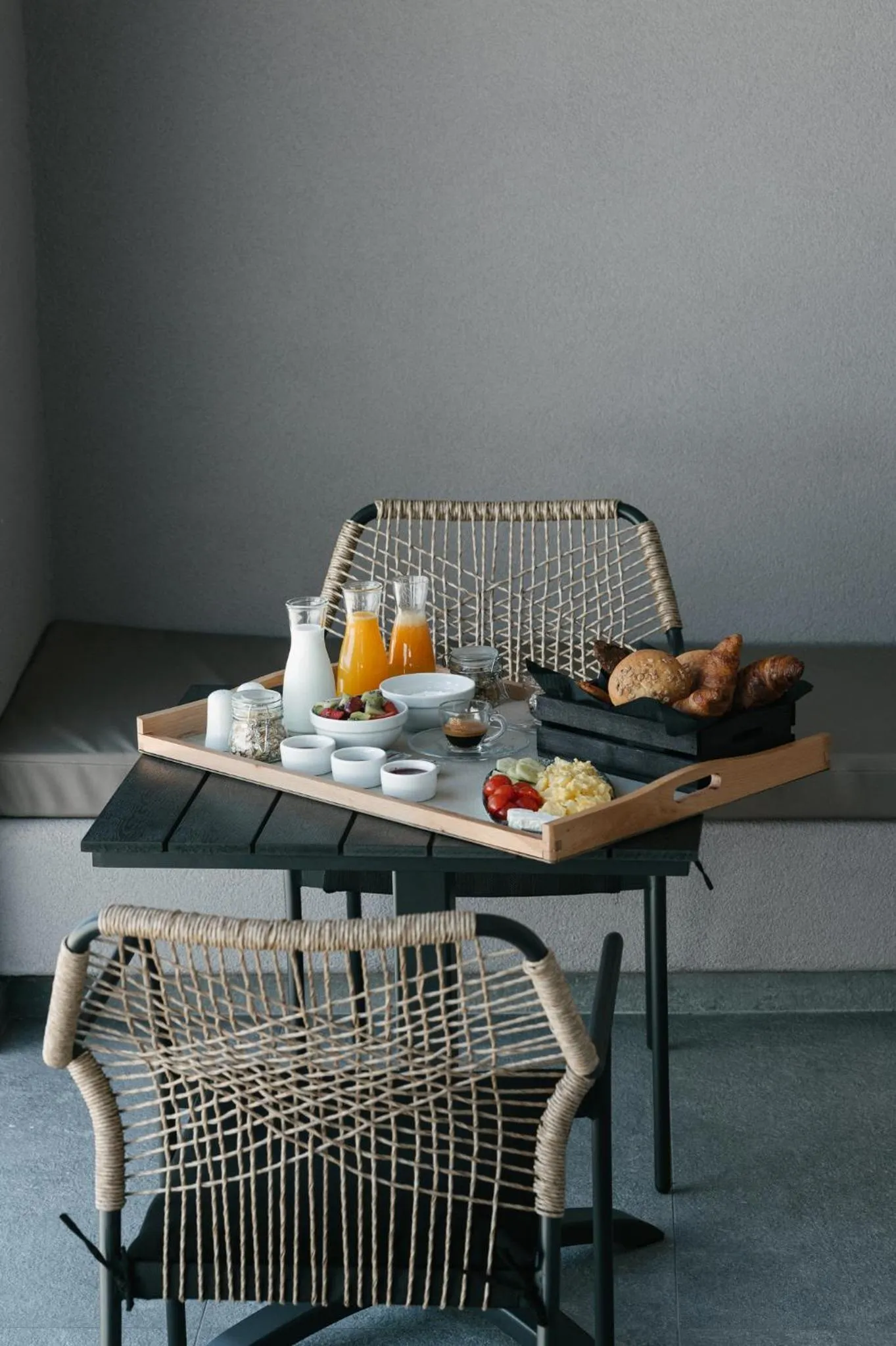 Continental breakfast in Elements Cozy Suites Pyrgos