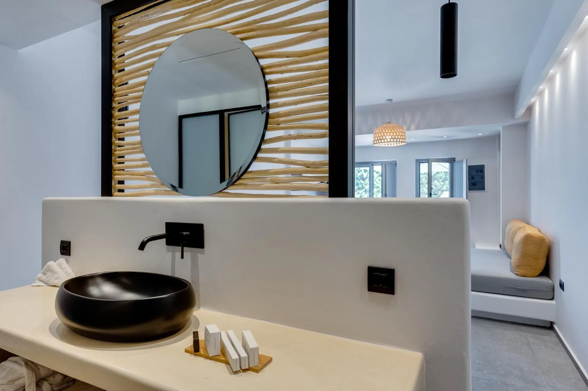 Bathroom in Elements Cozy Suites Pyrgos