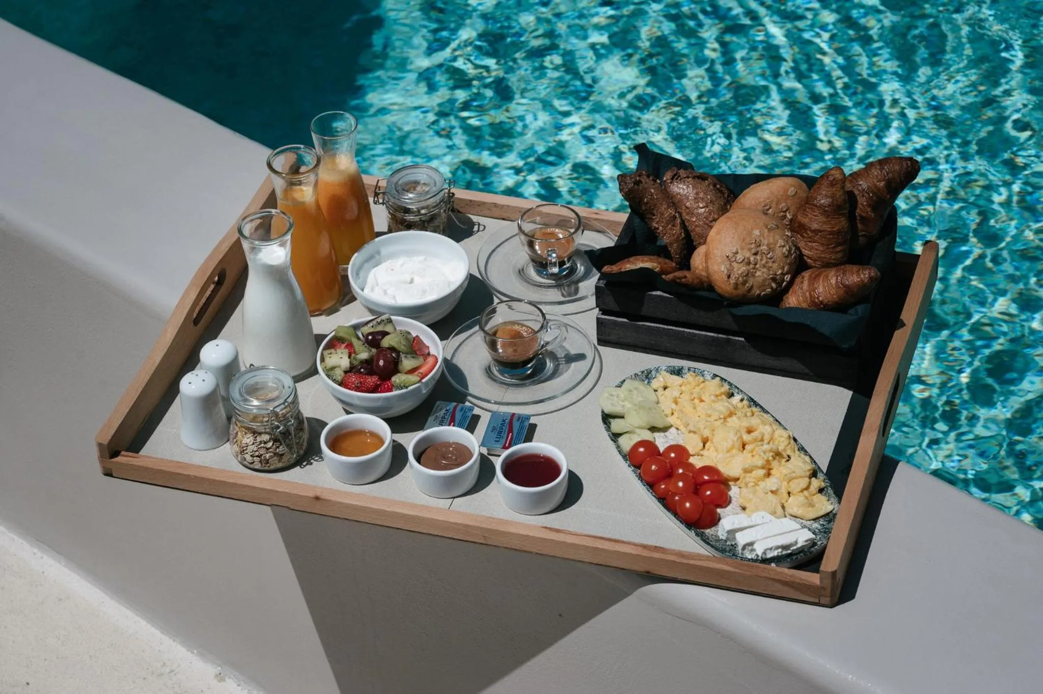 Continental breakfast in Elements Cozy Suites Pyrgos