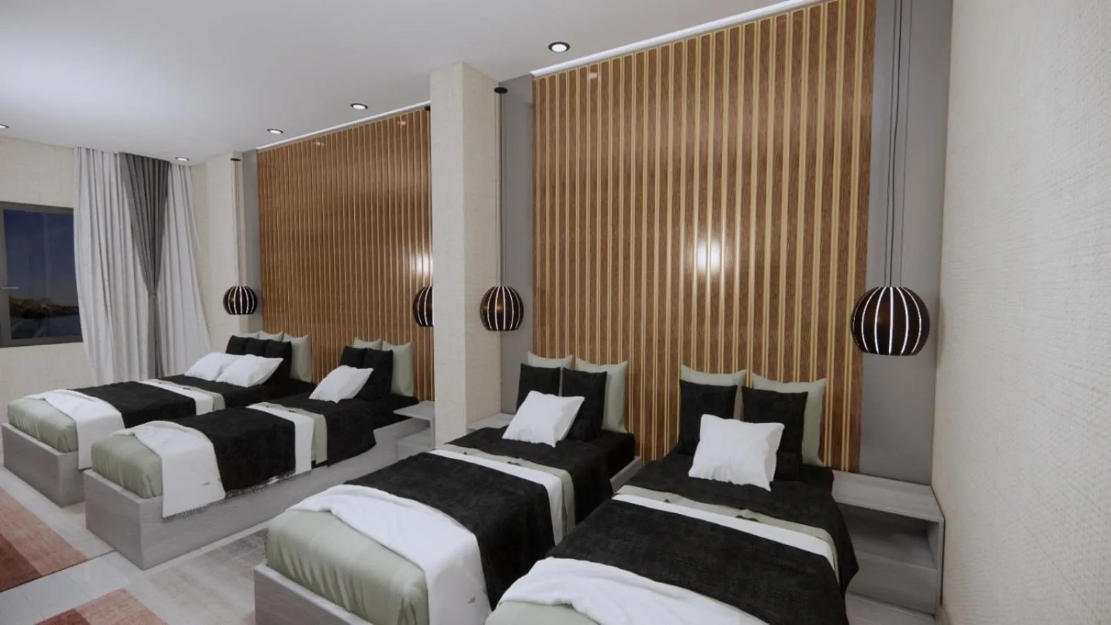 Bed in iNALENS AİRPORT HOTEL