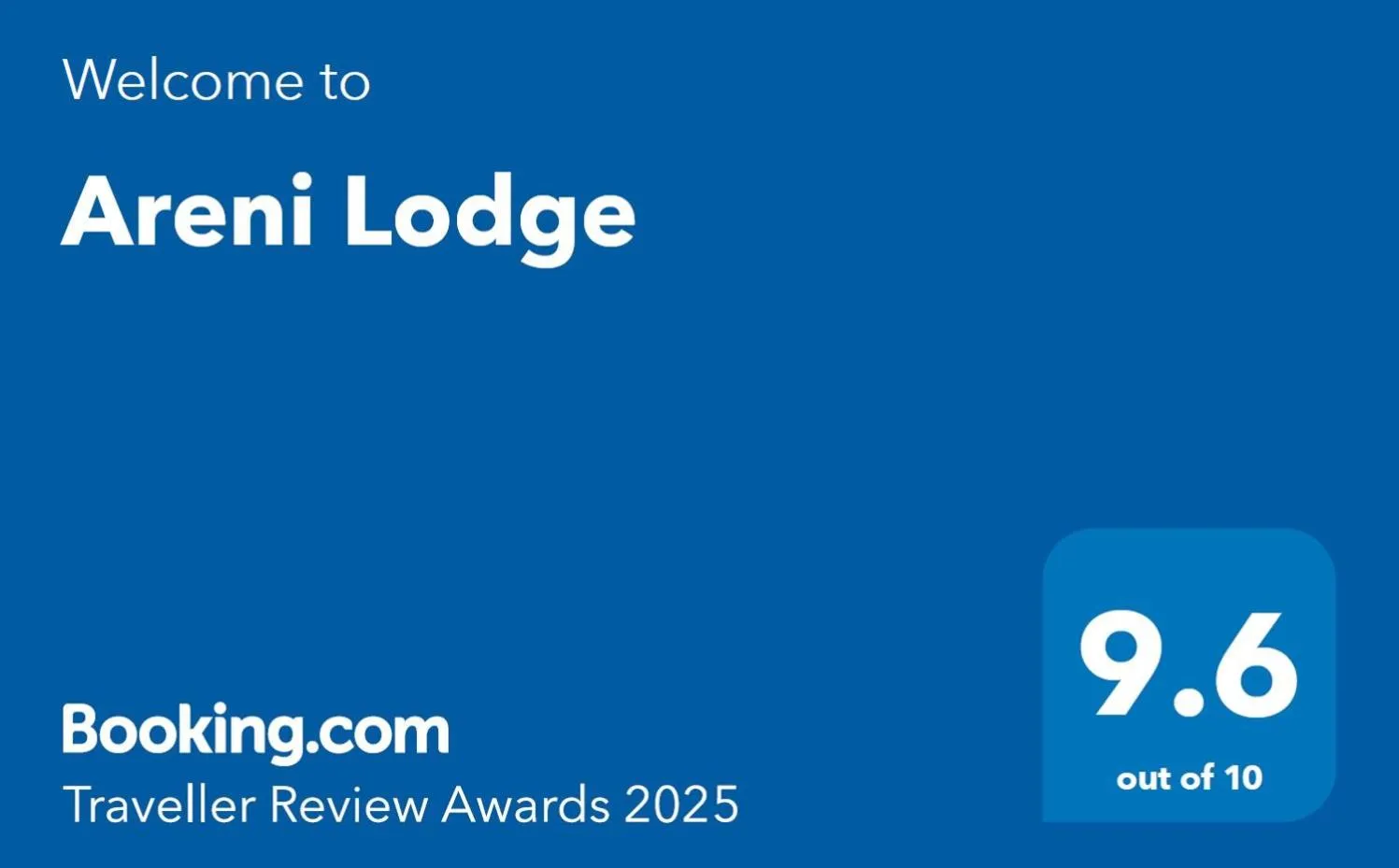 Logo/Certificate/Sign in Areni Lodge