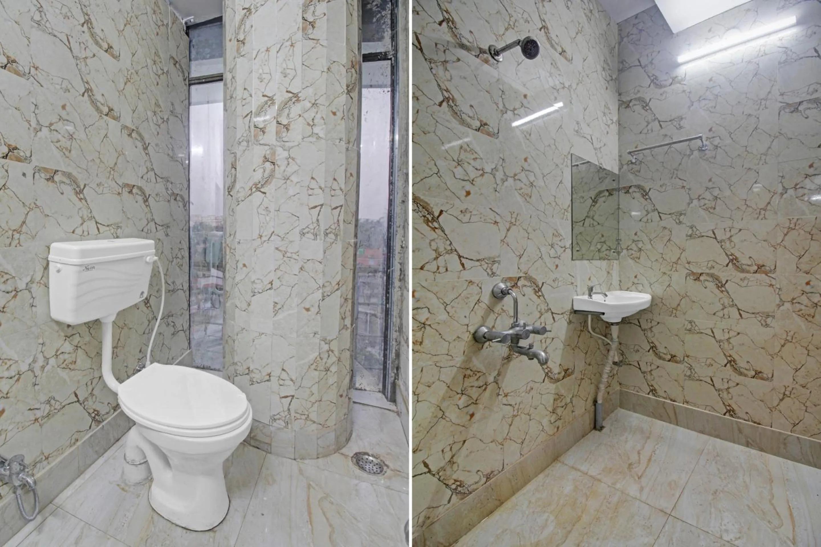 Bathroom in Super Collection O Hotel Aqua Villa Near Netaji Subhash Chandra Bose International Airport