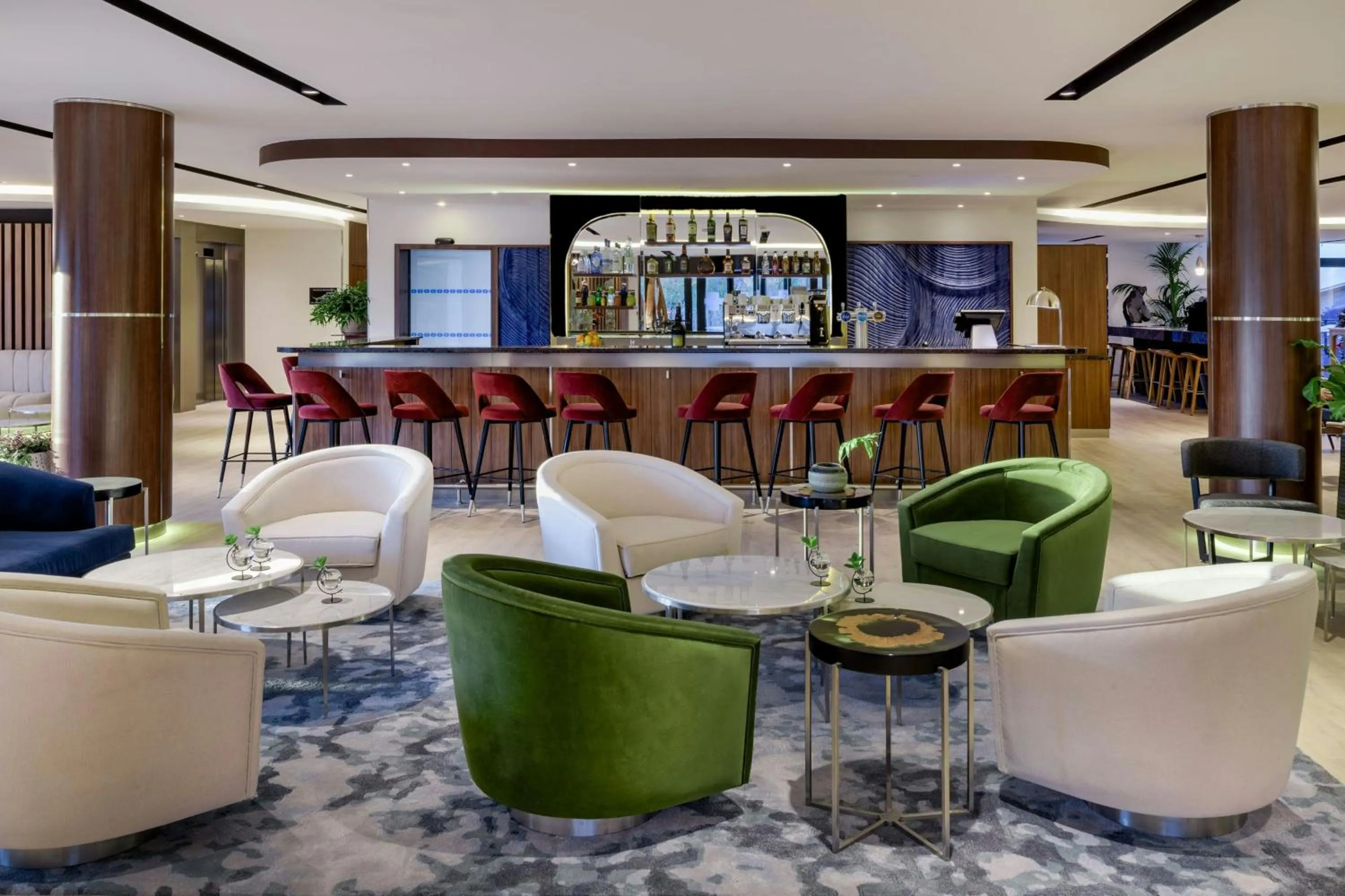 Lounge or bar in AC Hotel by Marriott Saint-Julien-en-Genevois