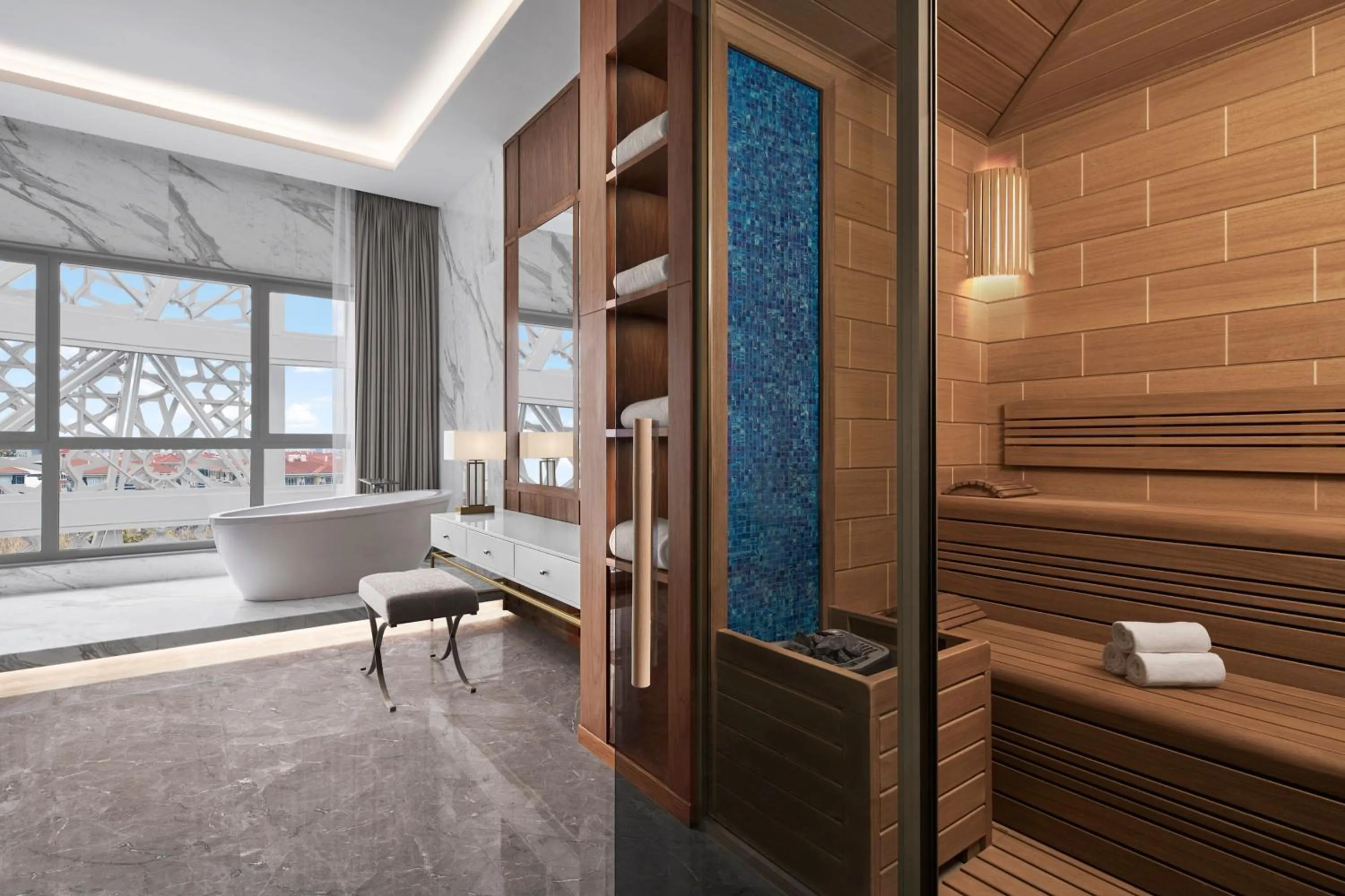 Bathroom in JW Marriott Hotel Istanbul Marmara Sea