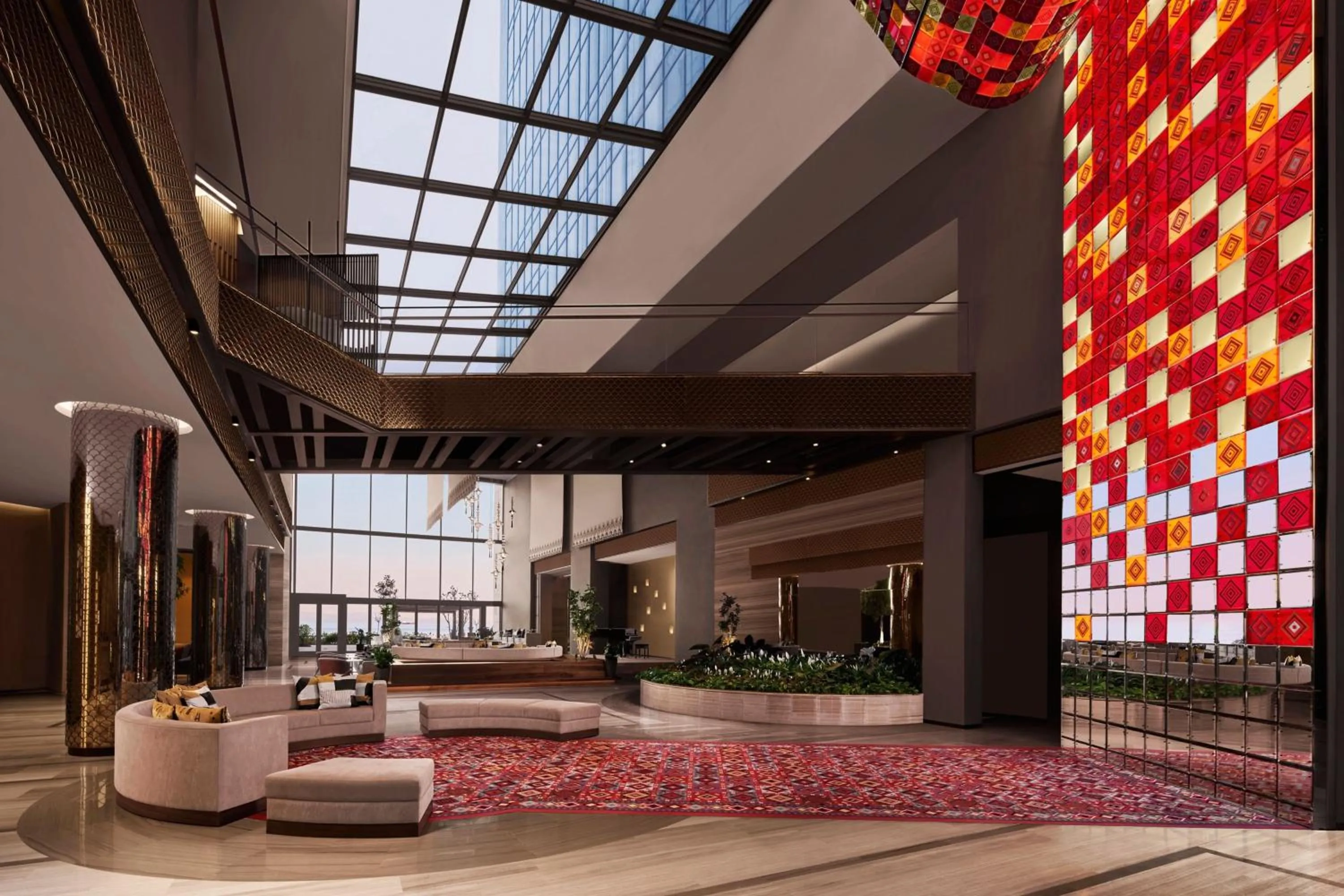 Lobby or reception in JW Marriott Hotel Istanbul Marmara Sea
