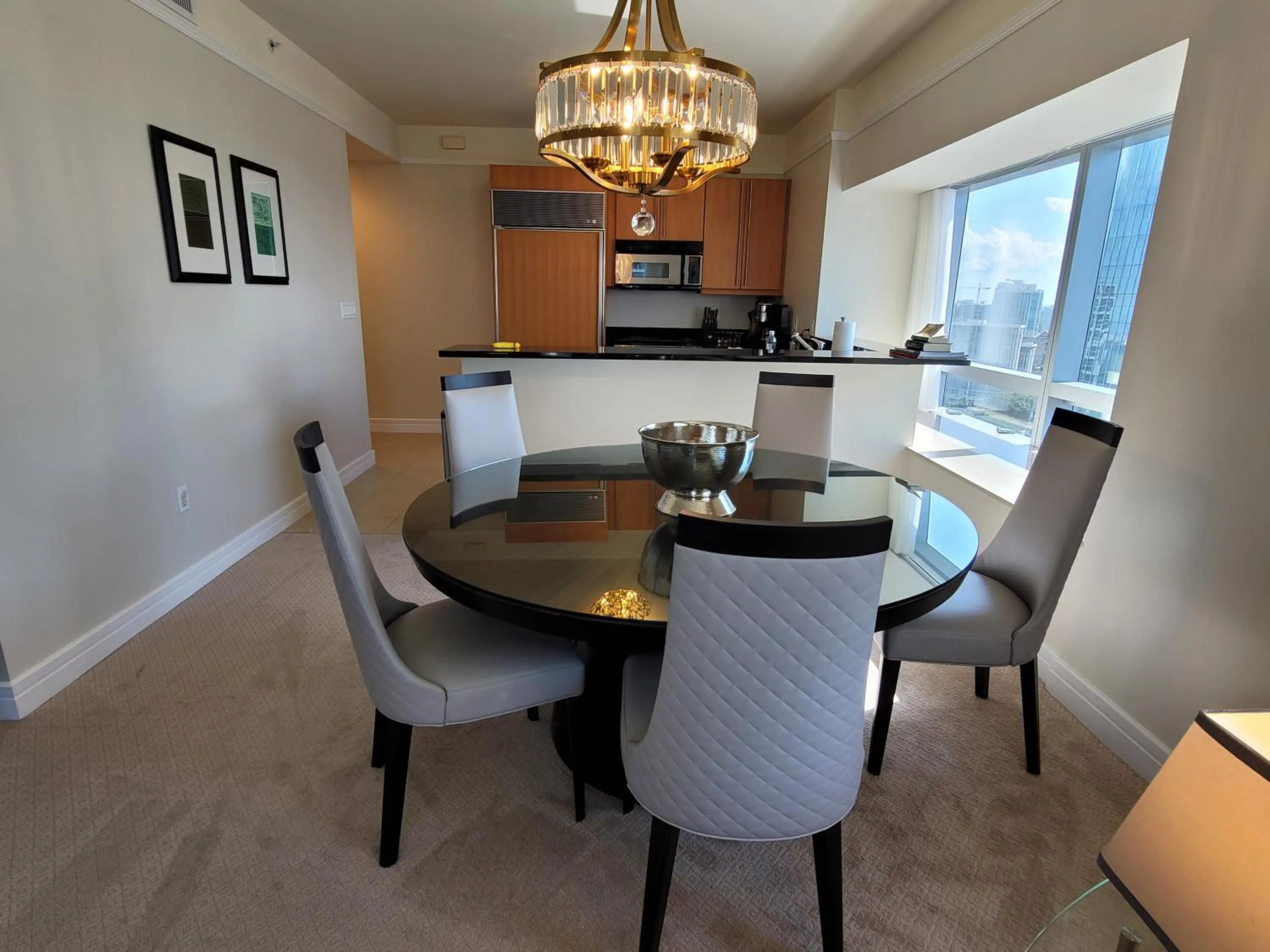 Kitchen or kitchenette in 2 Bedroom OR King Studio Suites Four Seasons Hotel Miami Free Wi-Fi & Free Parking