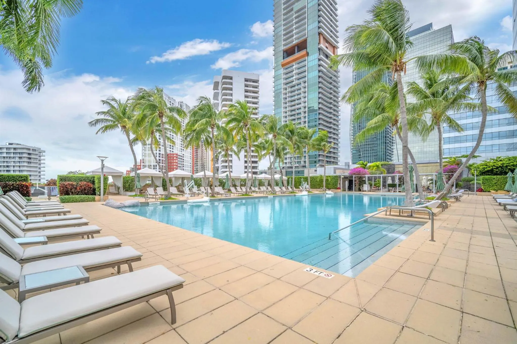 Swimming pool in 2 Bedroom OR King Studio Suites Four Seasons Hotel Miami Free Wi-Fi & Free Parking