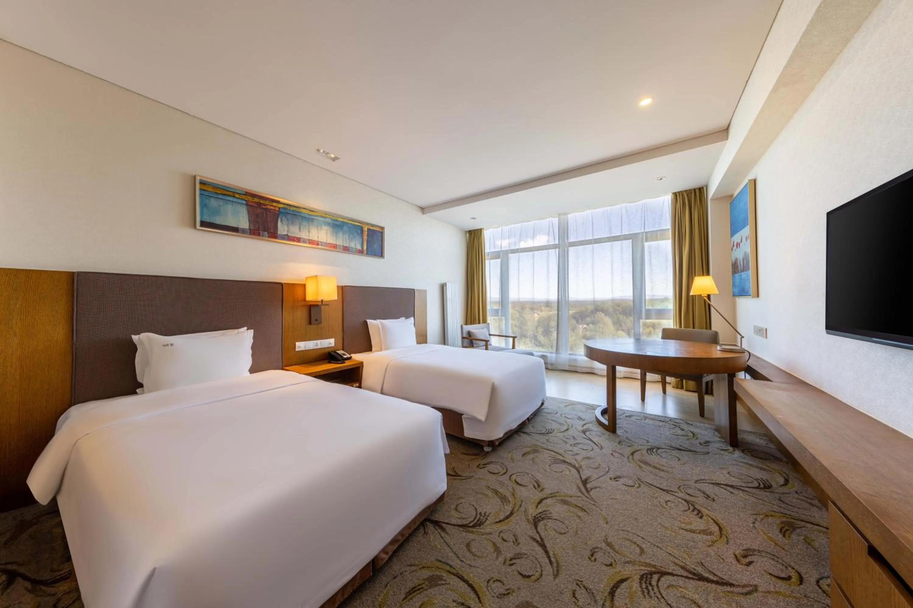 Bed in Wanda Jin Resort Changbaishan