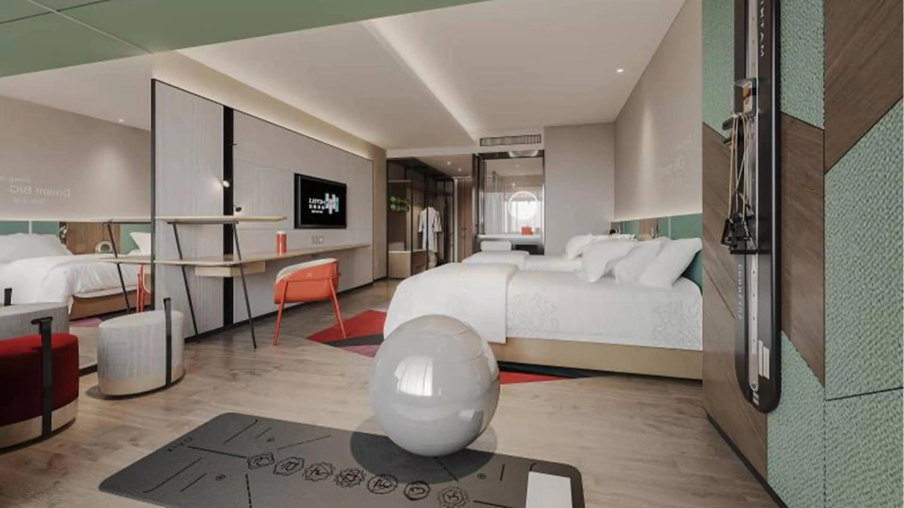 Photo of the whole room, Bed in EVEN Hotel Chengdu Jinniu by IHG